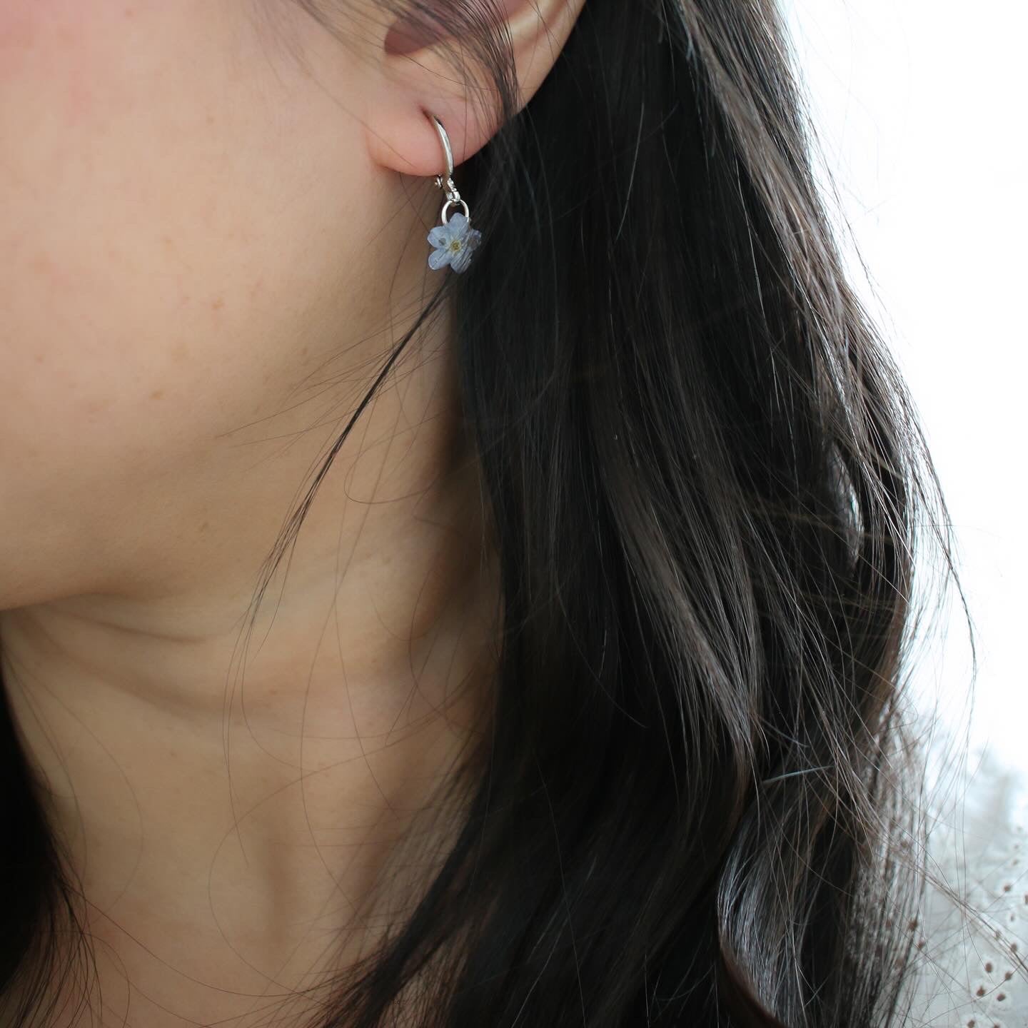Silver Beth March Earrings