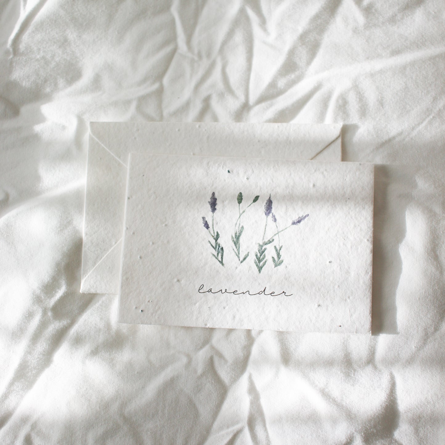Plantable Lavender Watercolor Greeting Card