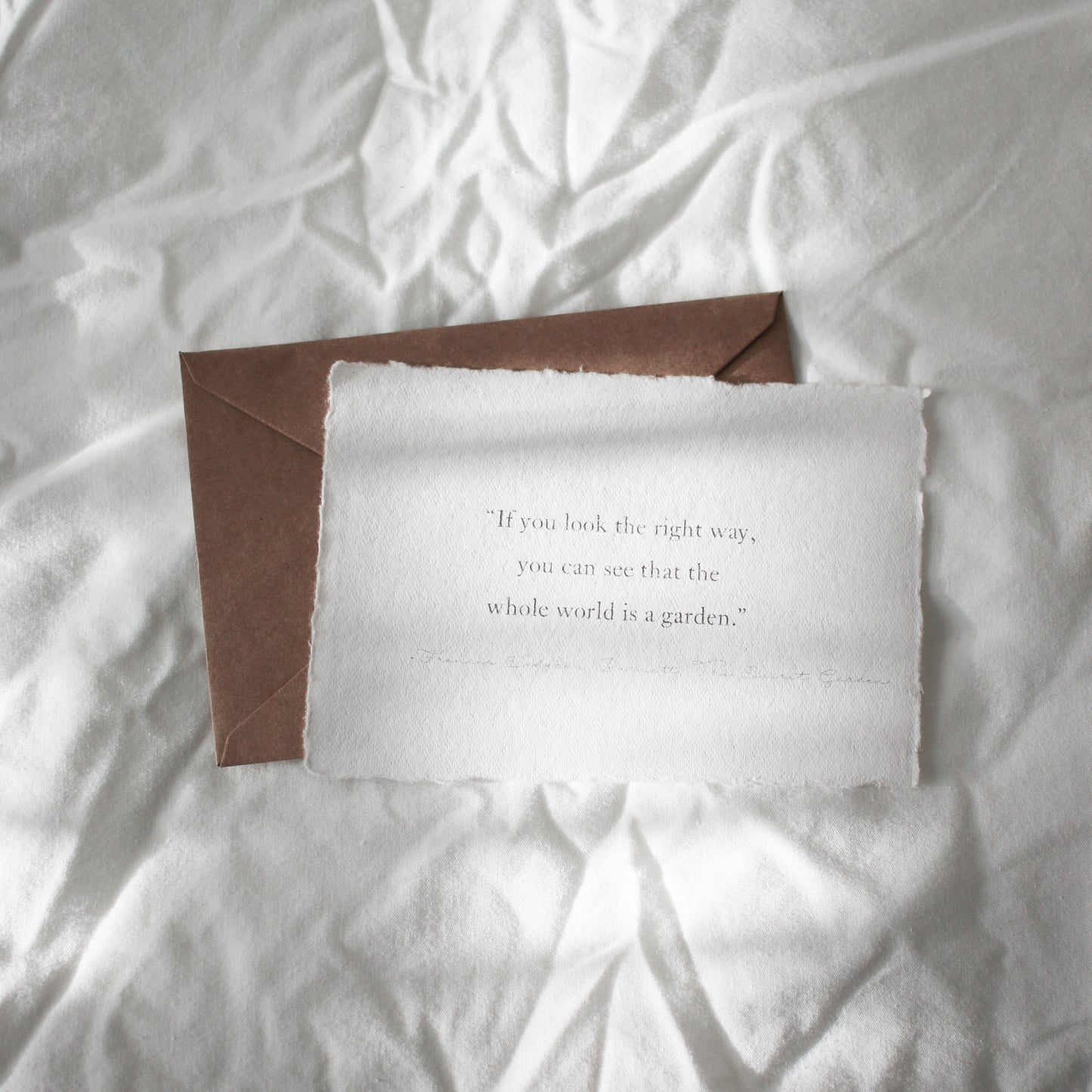 Deckled Edge Quote Card