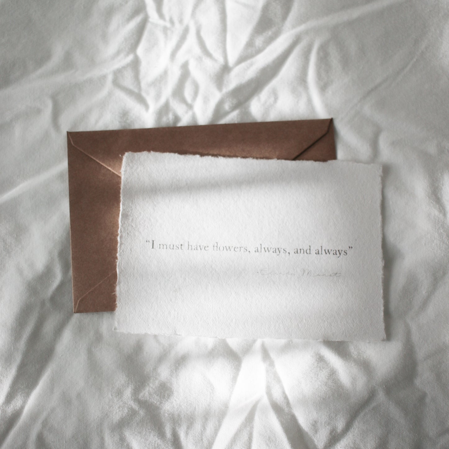 Deckled Edge Quote Card