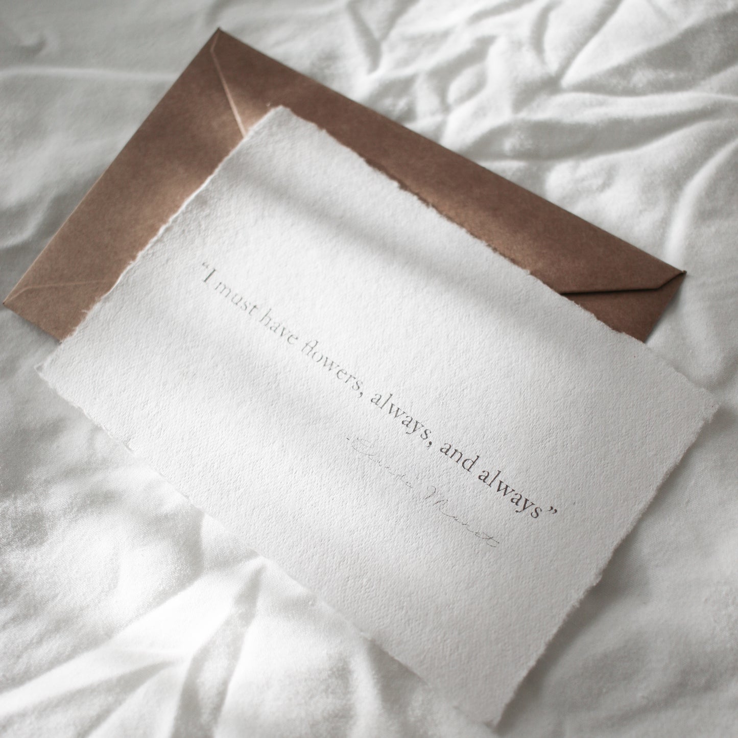 Deckled Edge Quote Card