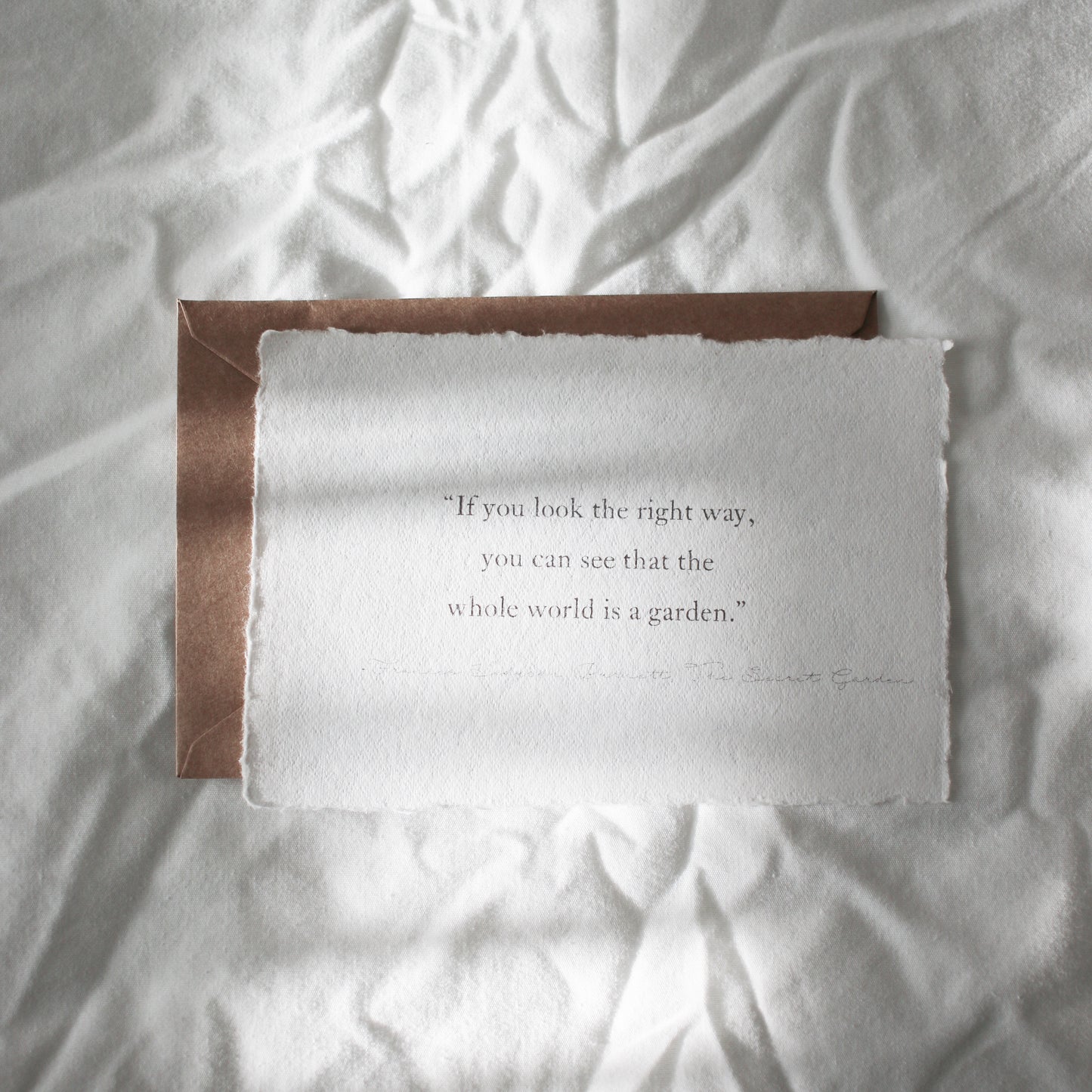 Deckled Edge Quote Card