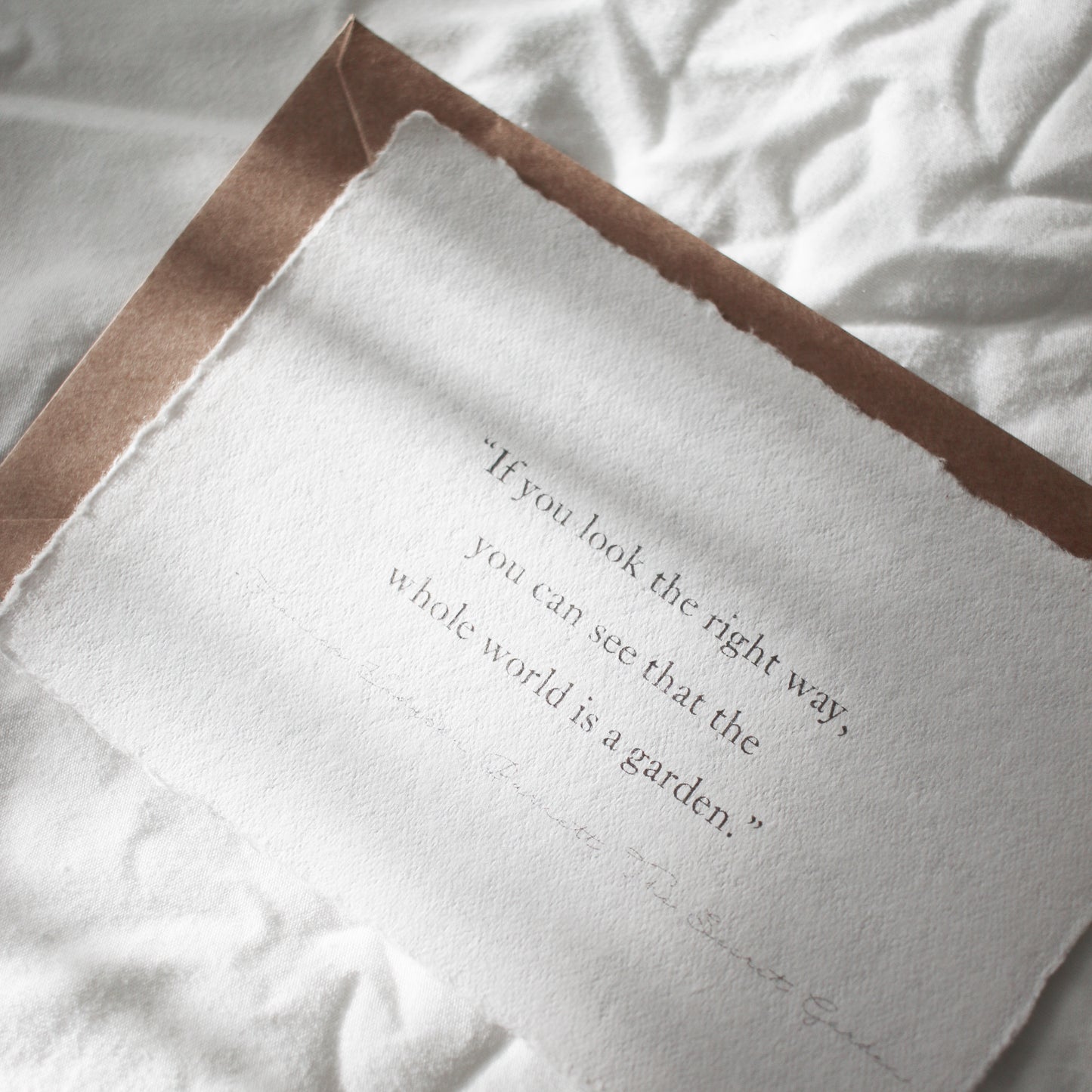 Deckled Edge Quote Card