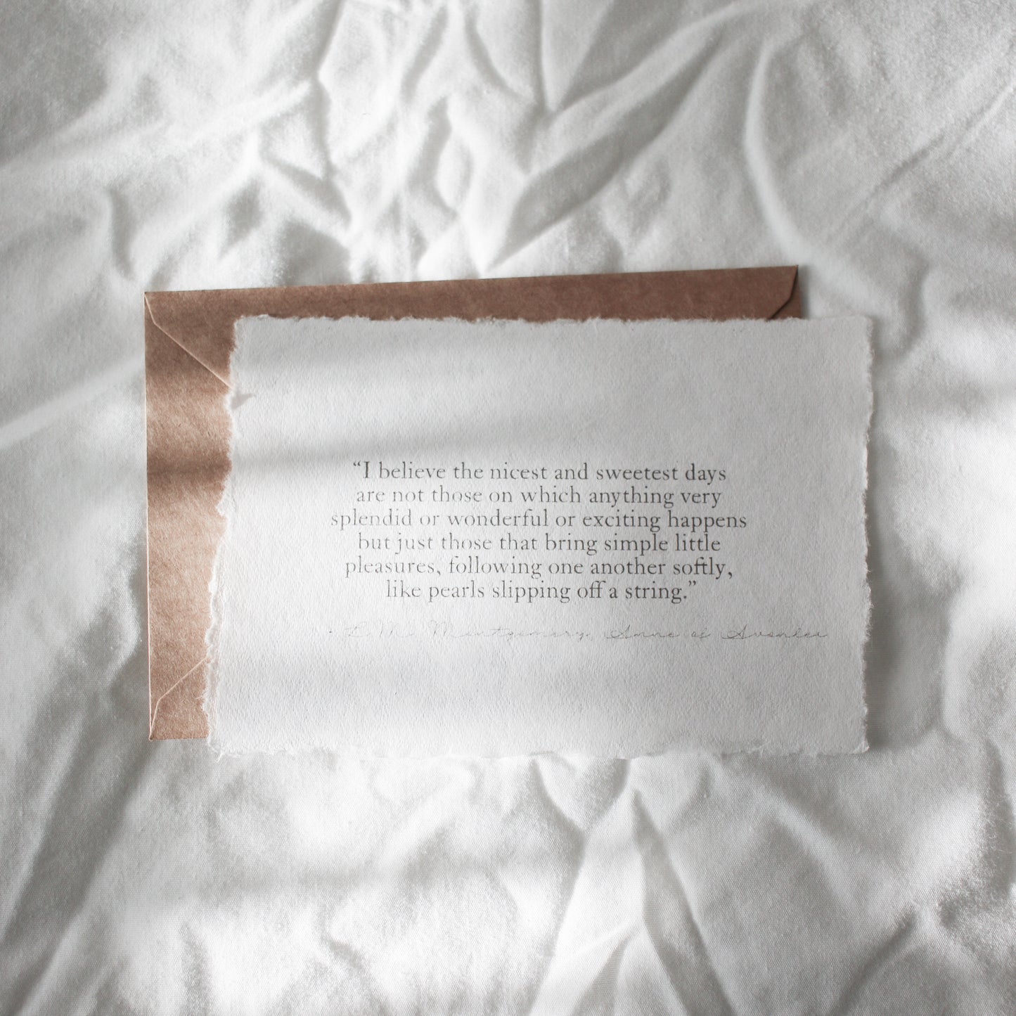 Deckled Edge Quote Card