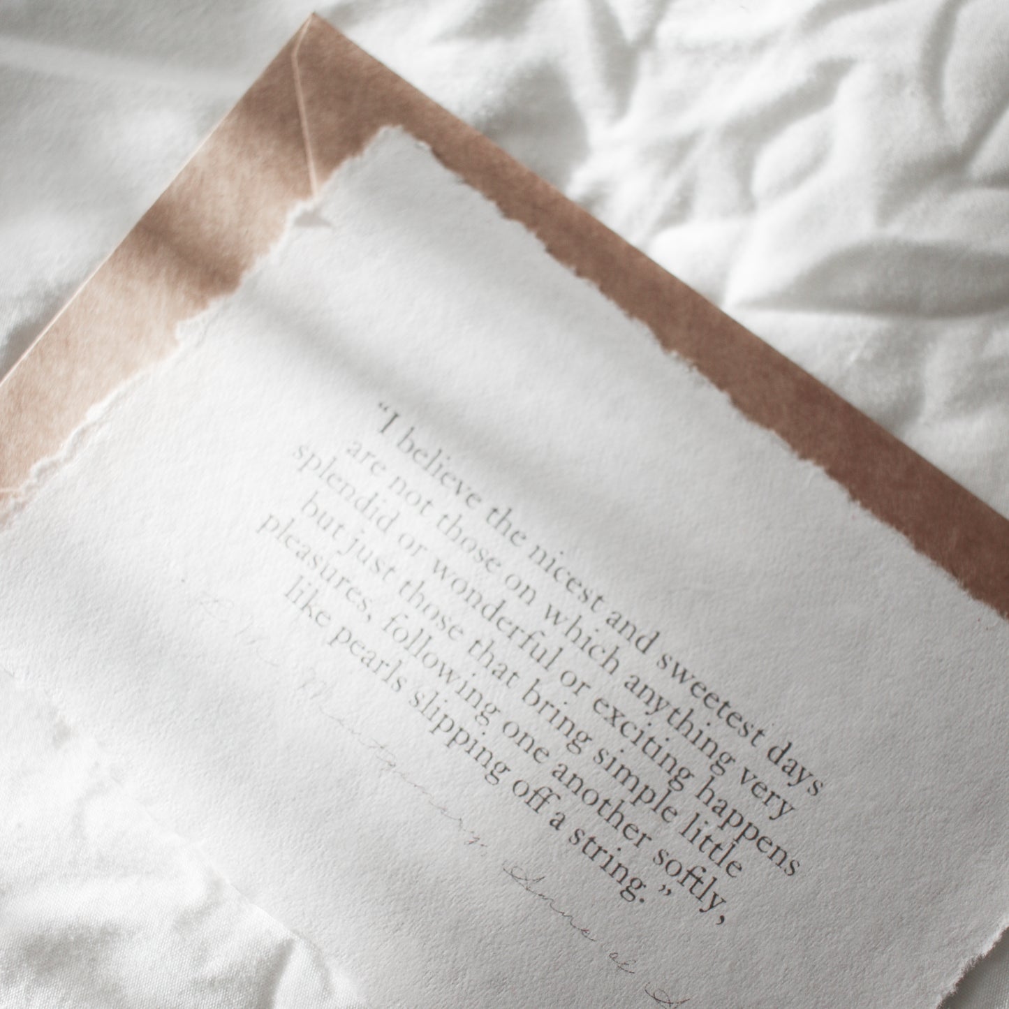 Deckled Edge Quote Card