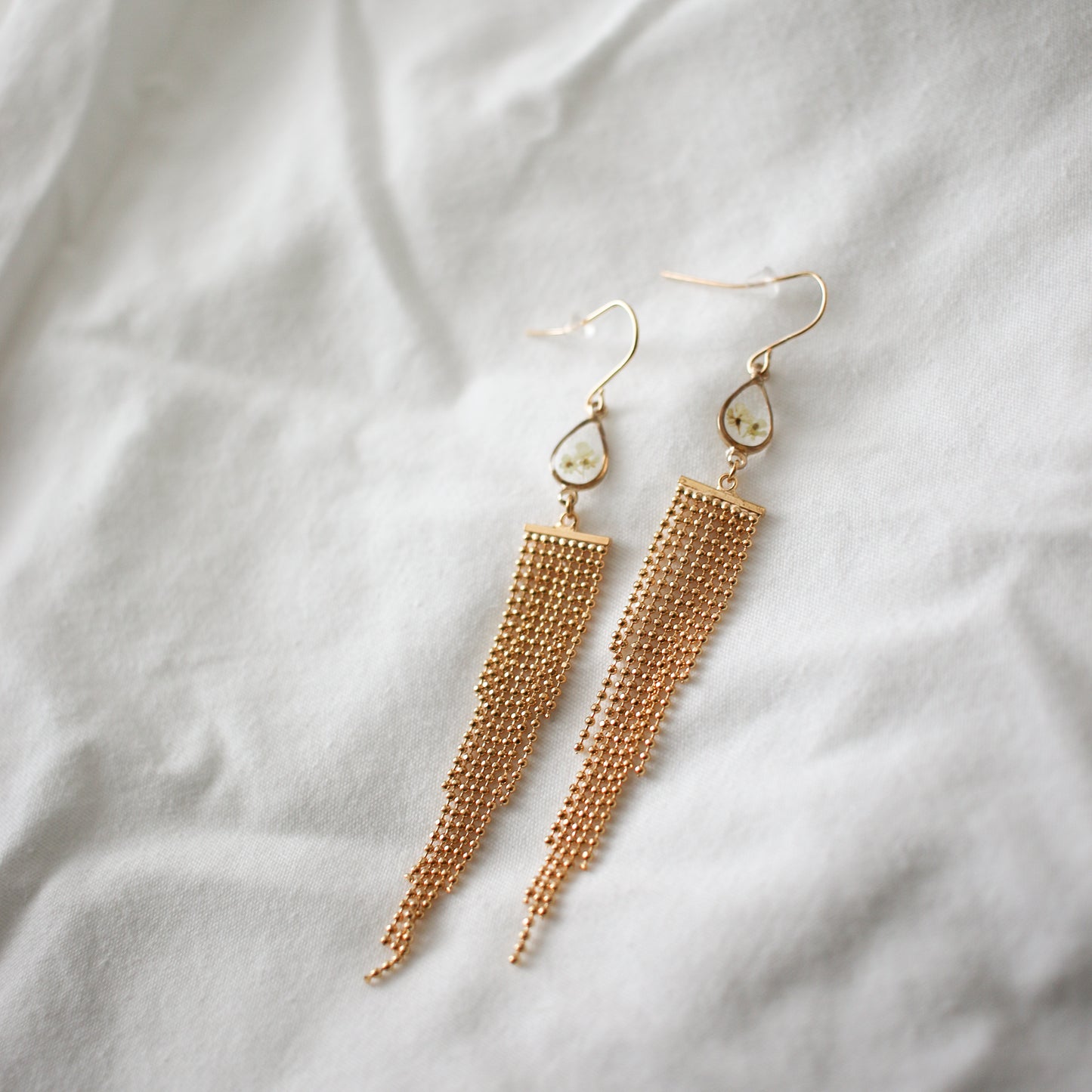 Raindrop Fringe Earrings