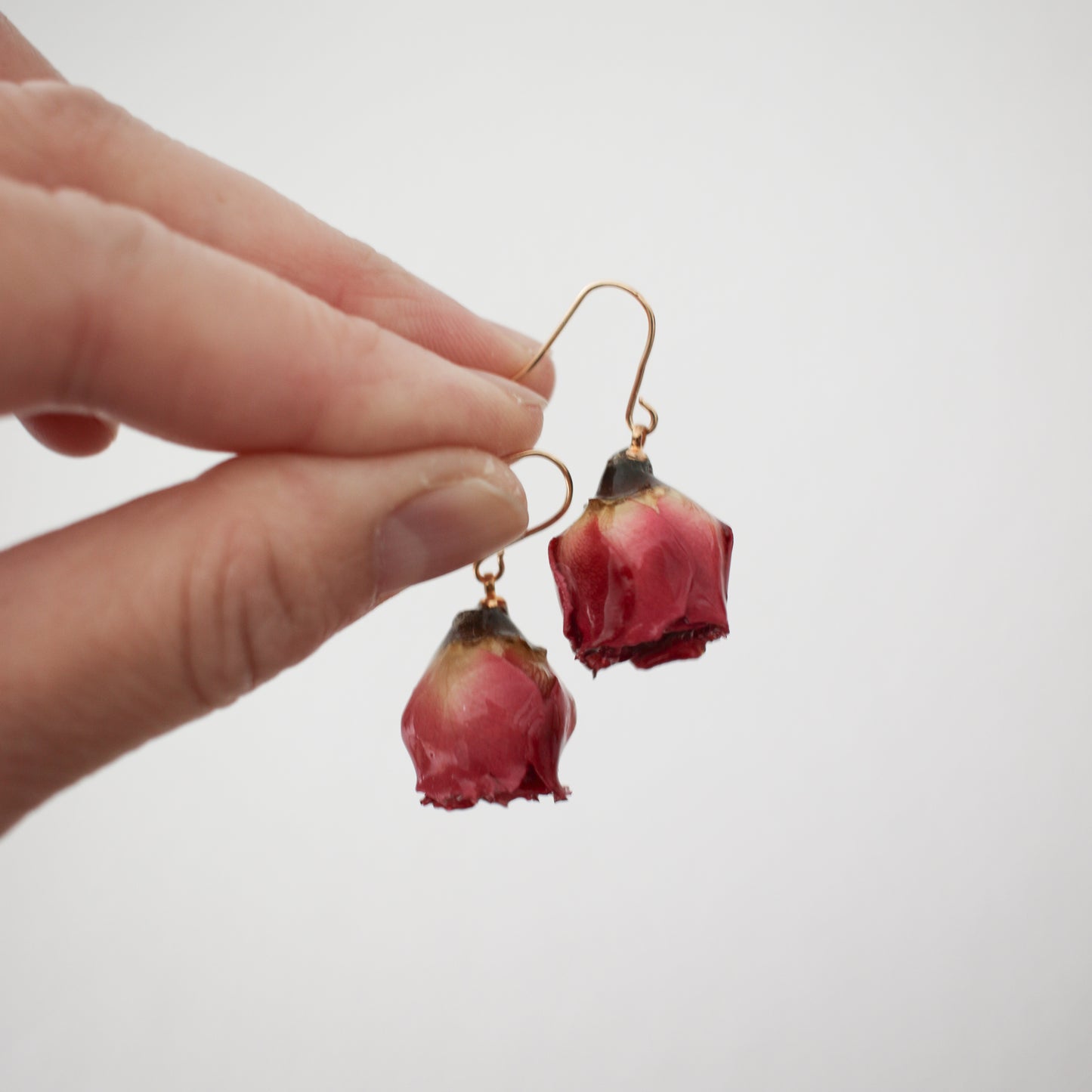 Garden Rose Earrings in Scarlett