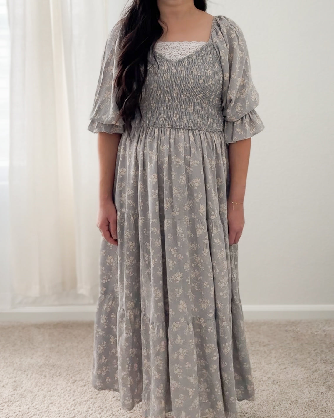 Faded Bluebell Fields Dress