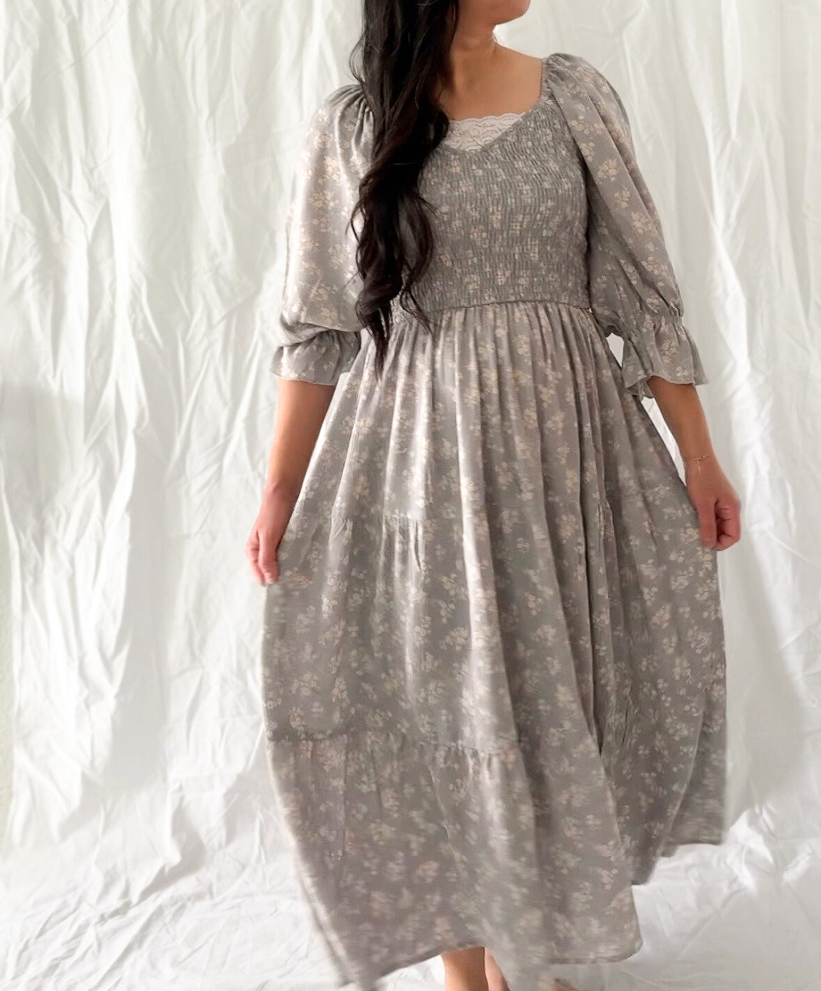 Faded Bluebell Fields Dress