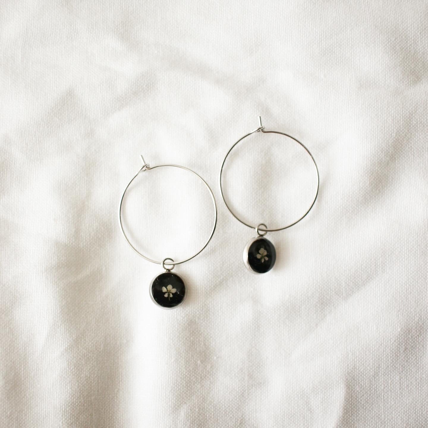 Silver Marilla Hoop Earrings
