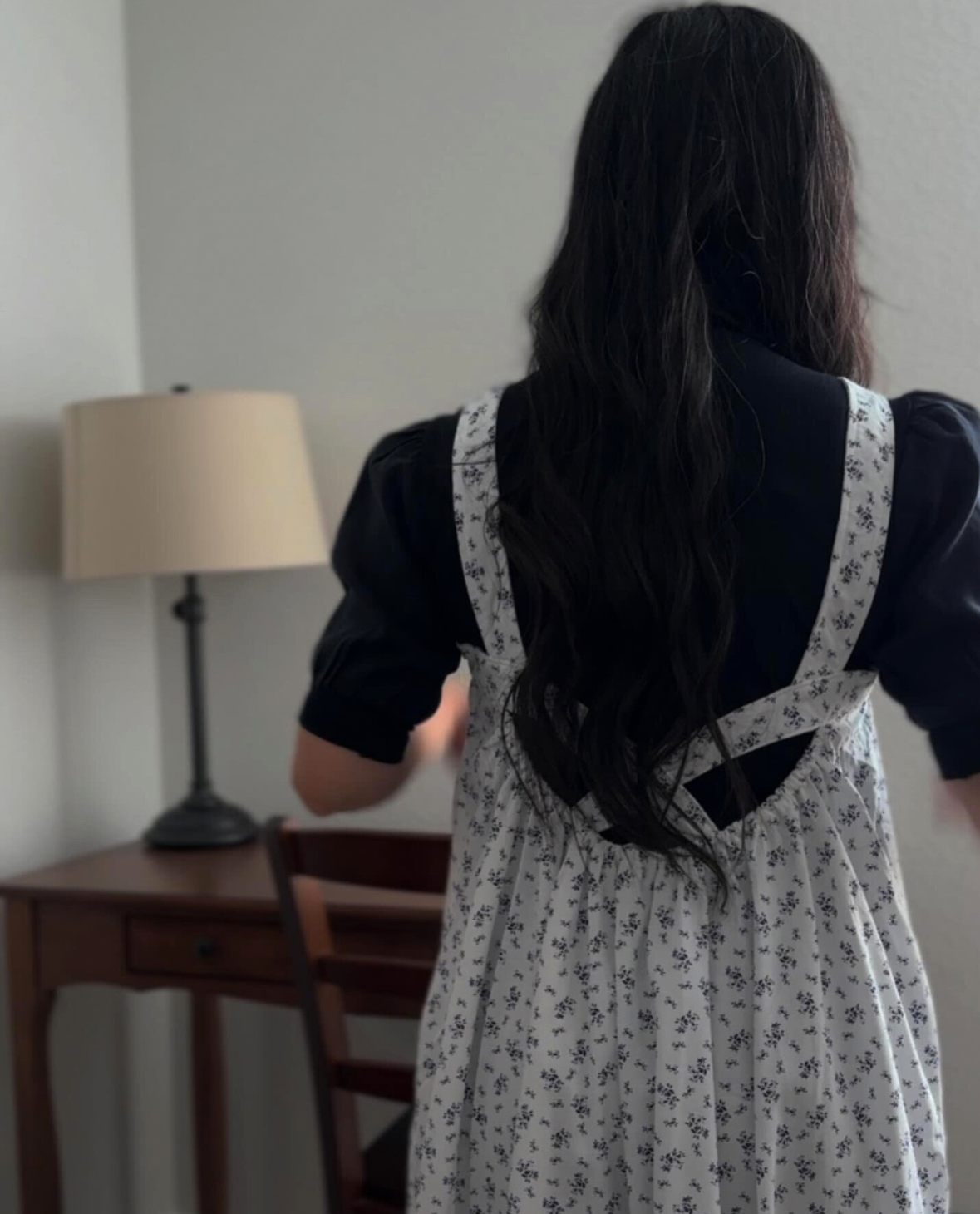 A Poem of Flowers Pinafore Dress
