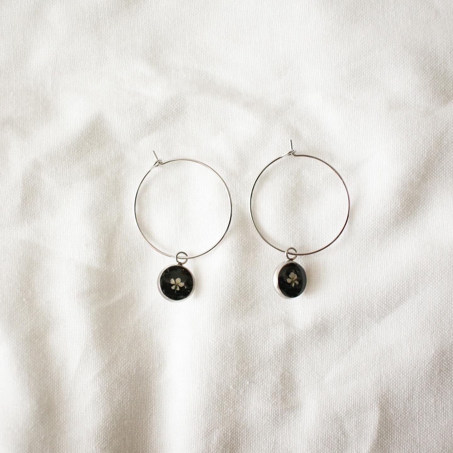 Silver Marilla Hoop Earrings