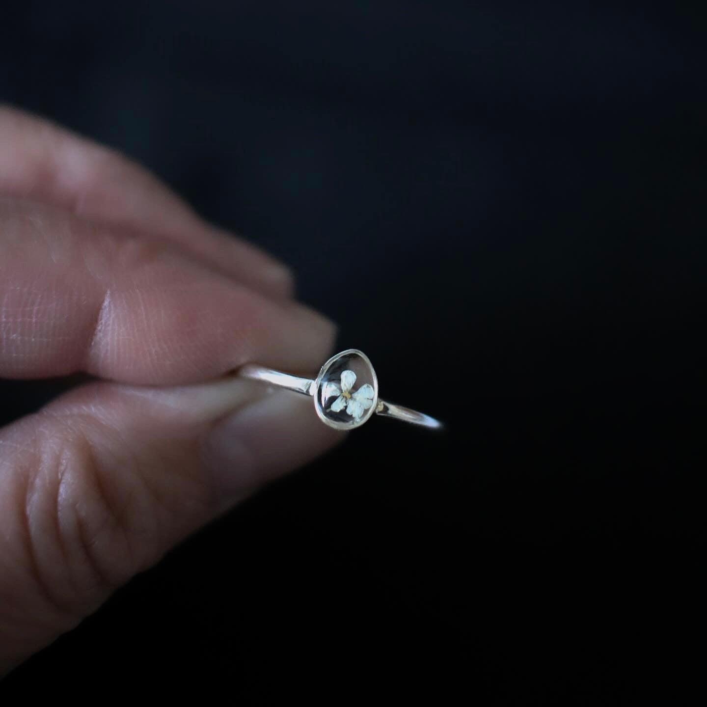 Silver Raindrops Ring