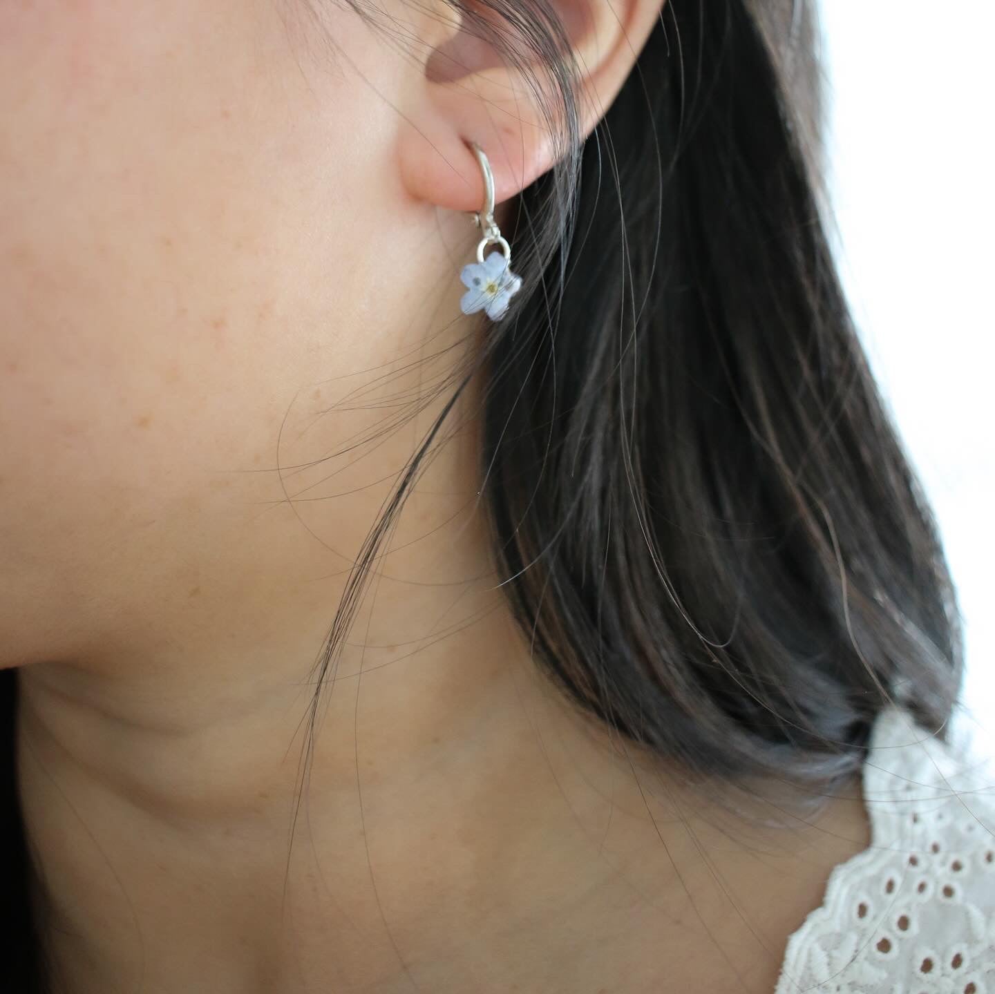 Silver Beth March Earrings