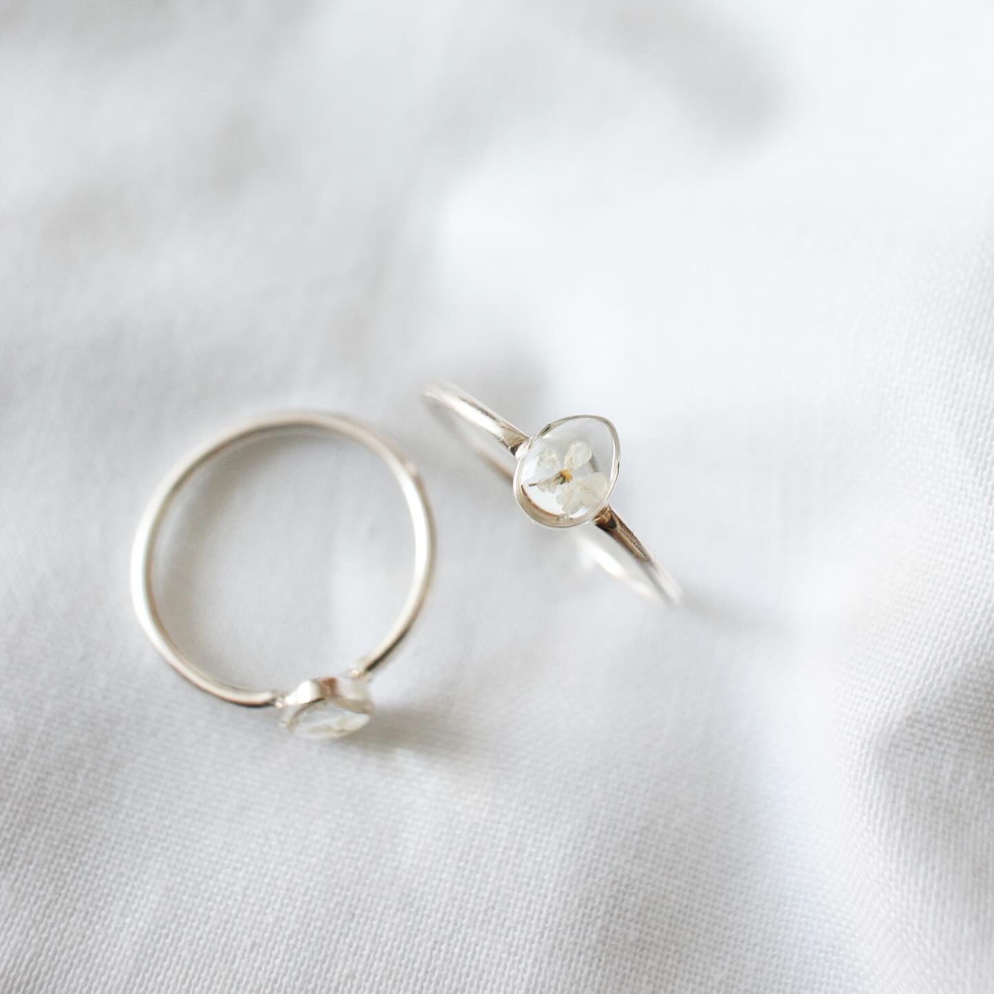 Silver Raindrops Ring