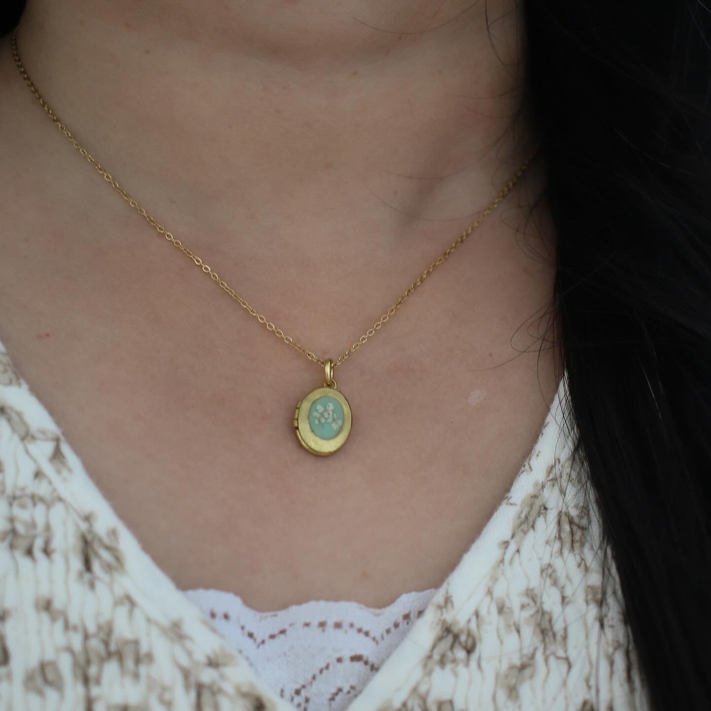 Pre Order Archibald Locket in pistachio