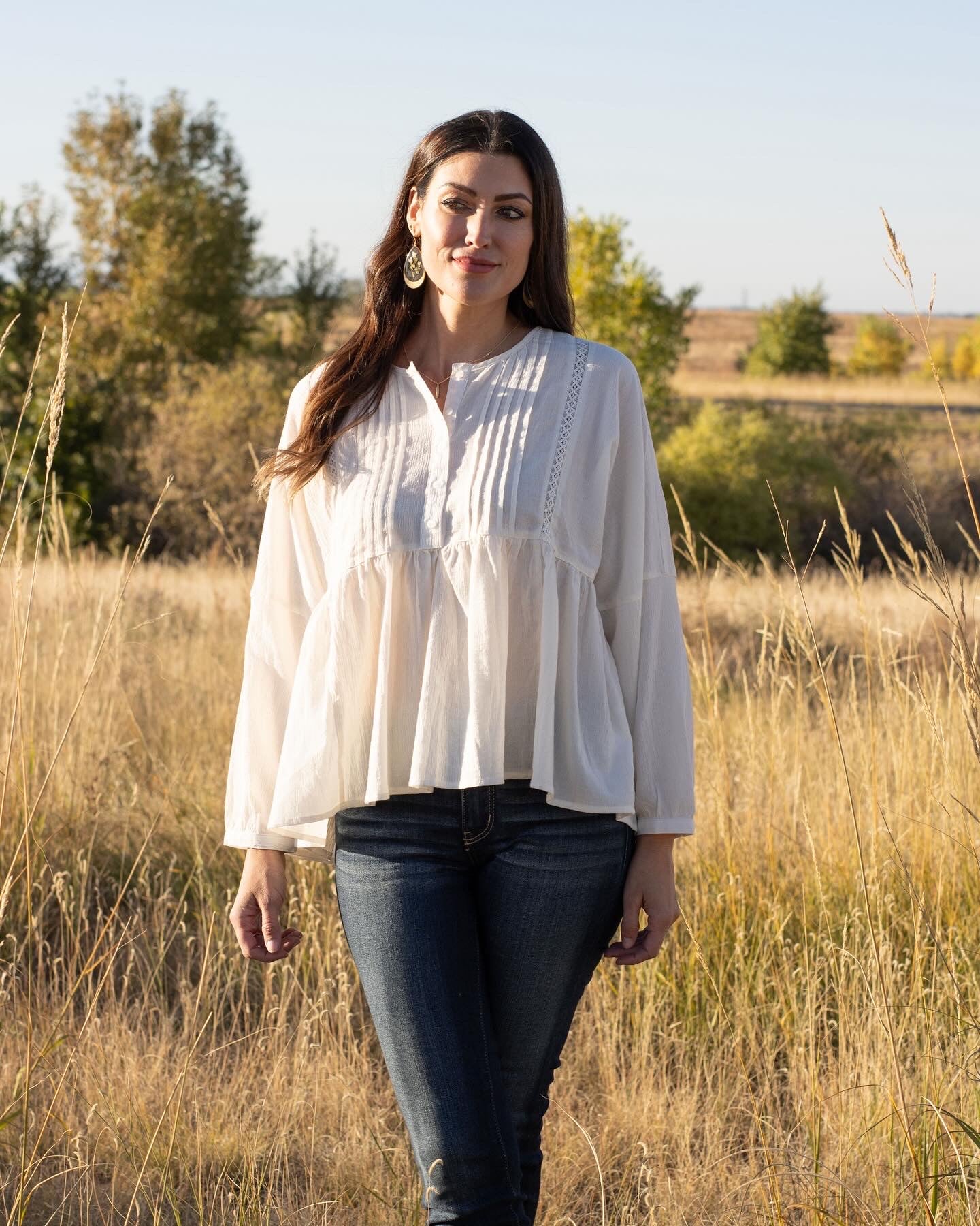 Lilias Blouse in Bavarian Cream