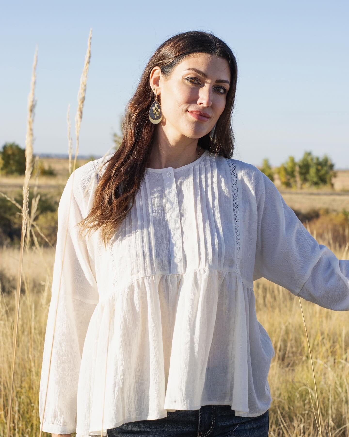 Lilias Blouse in Bavarian Cream