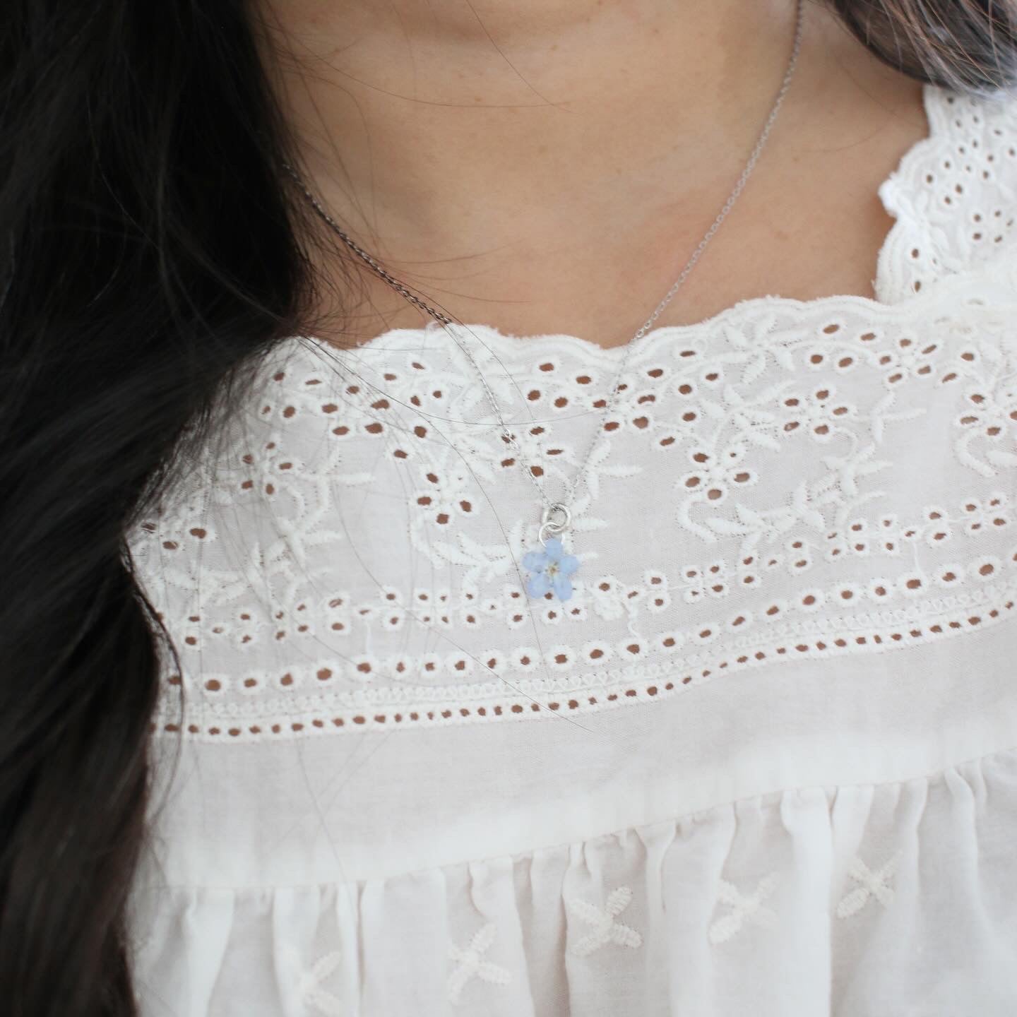 Silver Beth March Necklace