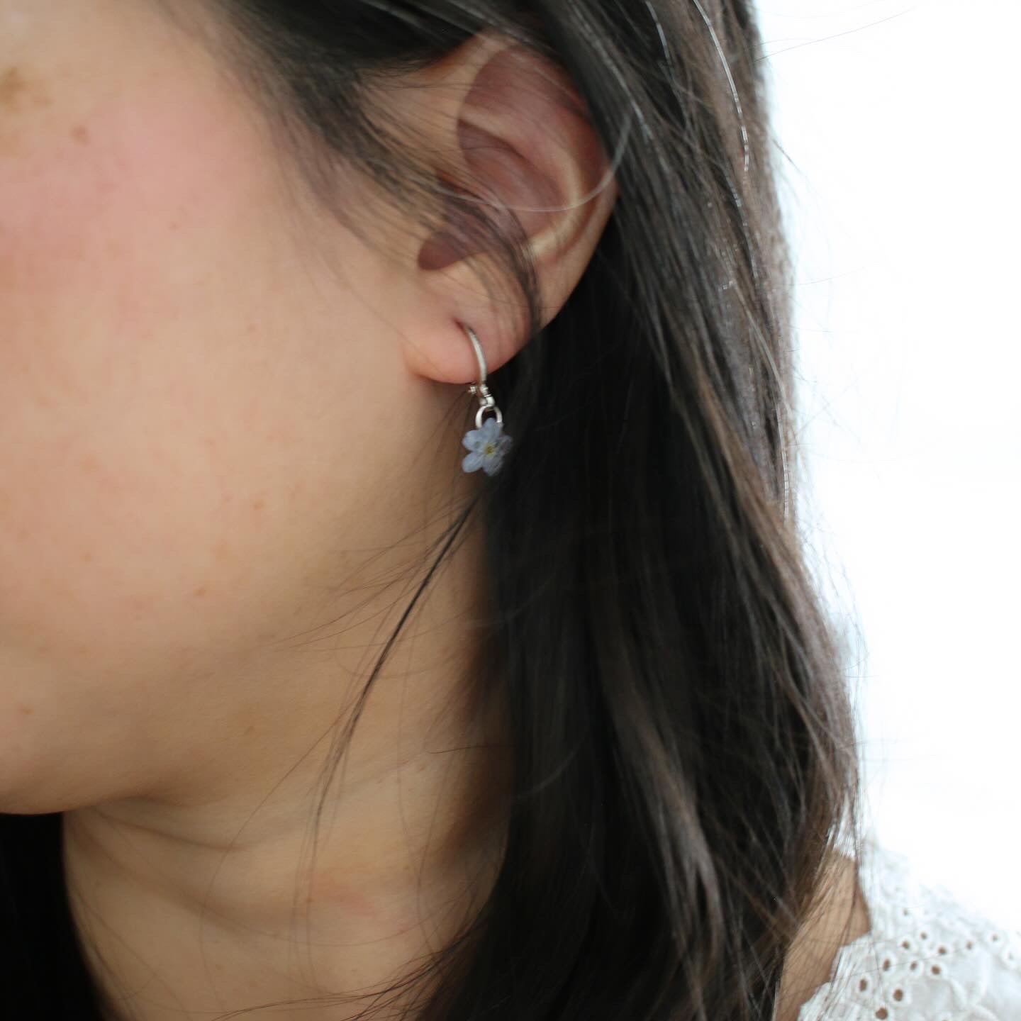 Silver Beth March Earrings