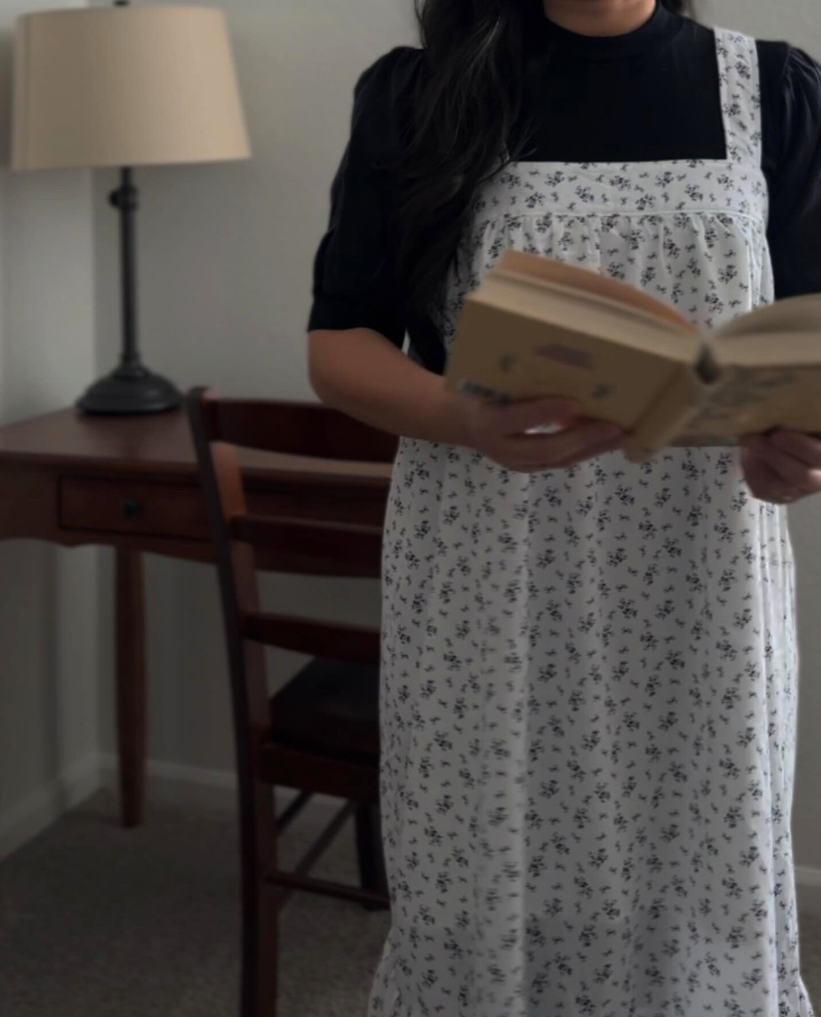 A Poem of Flowers Pinafore Dress