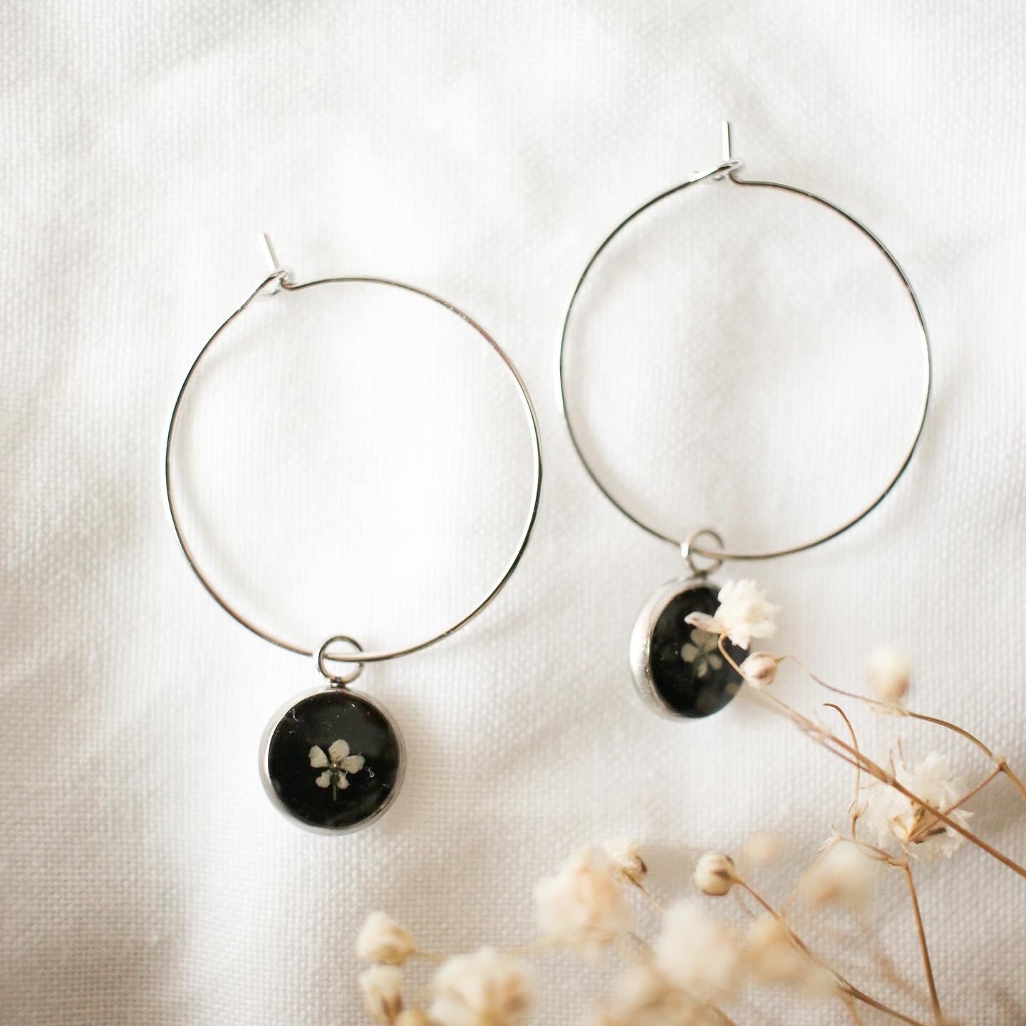 Silver Marilla Hoop Earrings
