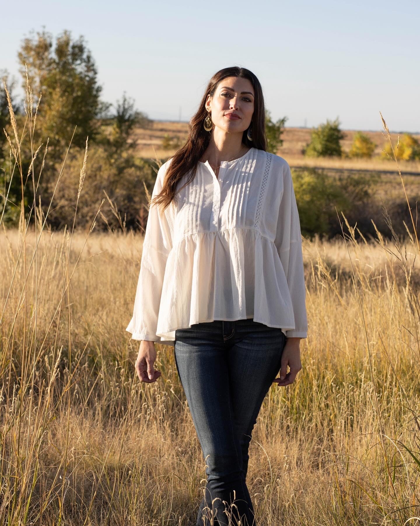 Lilias Blouse in Bavarian Cream