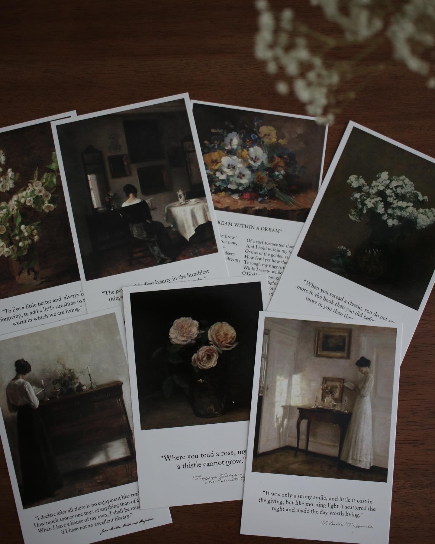 Postcard Set - Vignettes and Flowers of Old