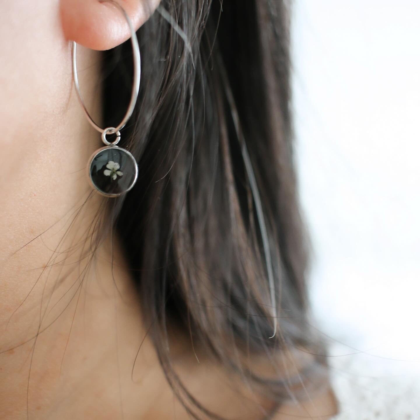 Silver Marilla Hoop Earrings