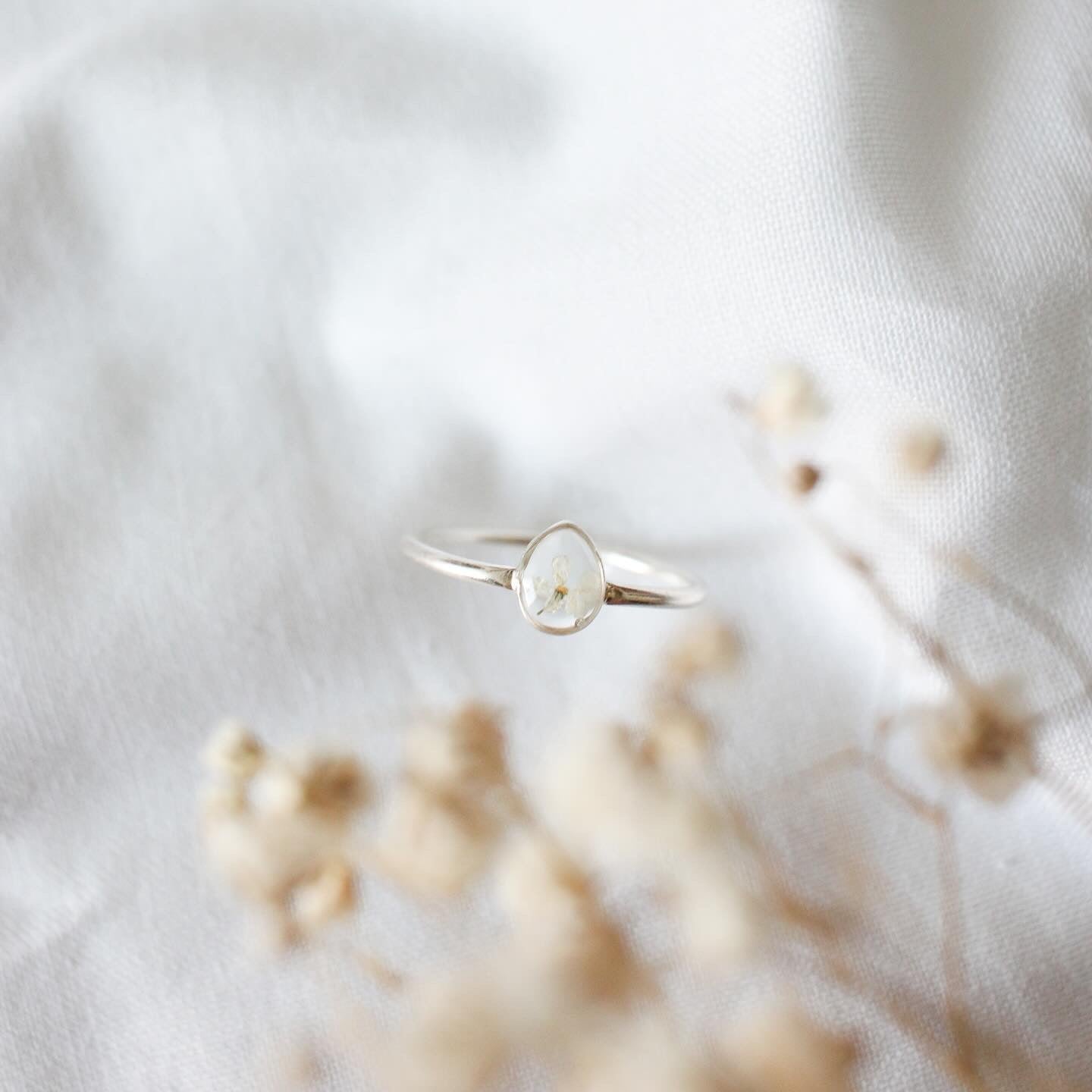 Silver Raindrops Ring