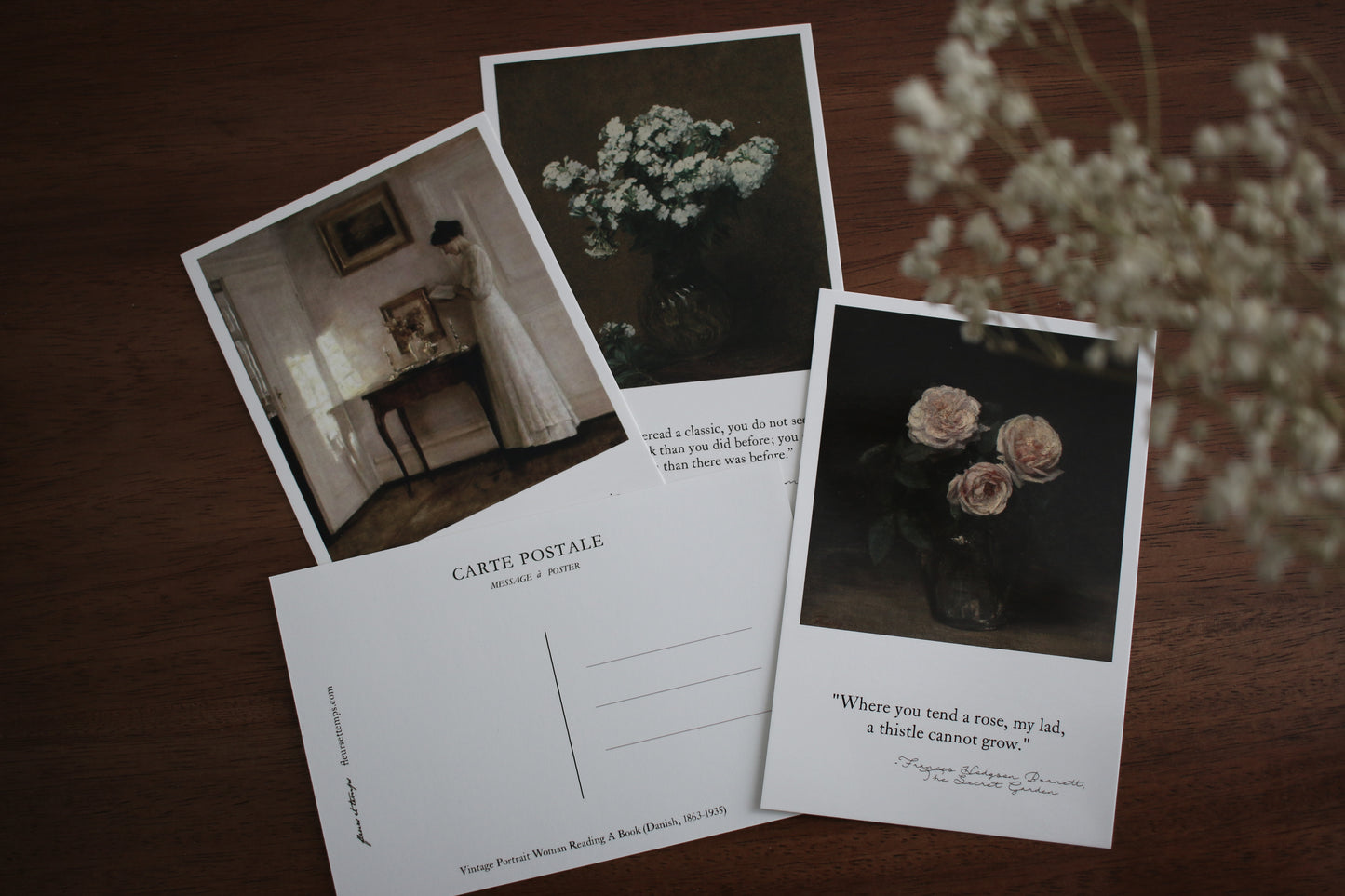 Postcard Set - Vignettes and Flowers of Old