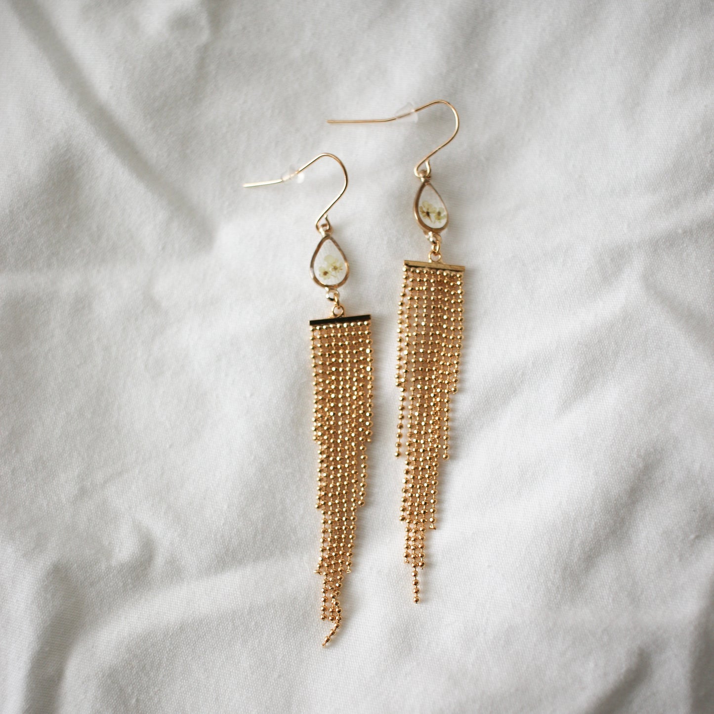 Raindrop Fringe Earrings