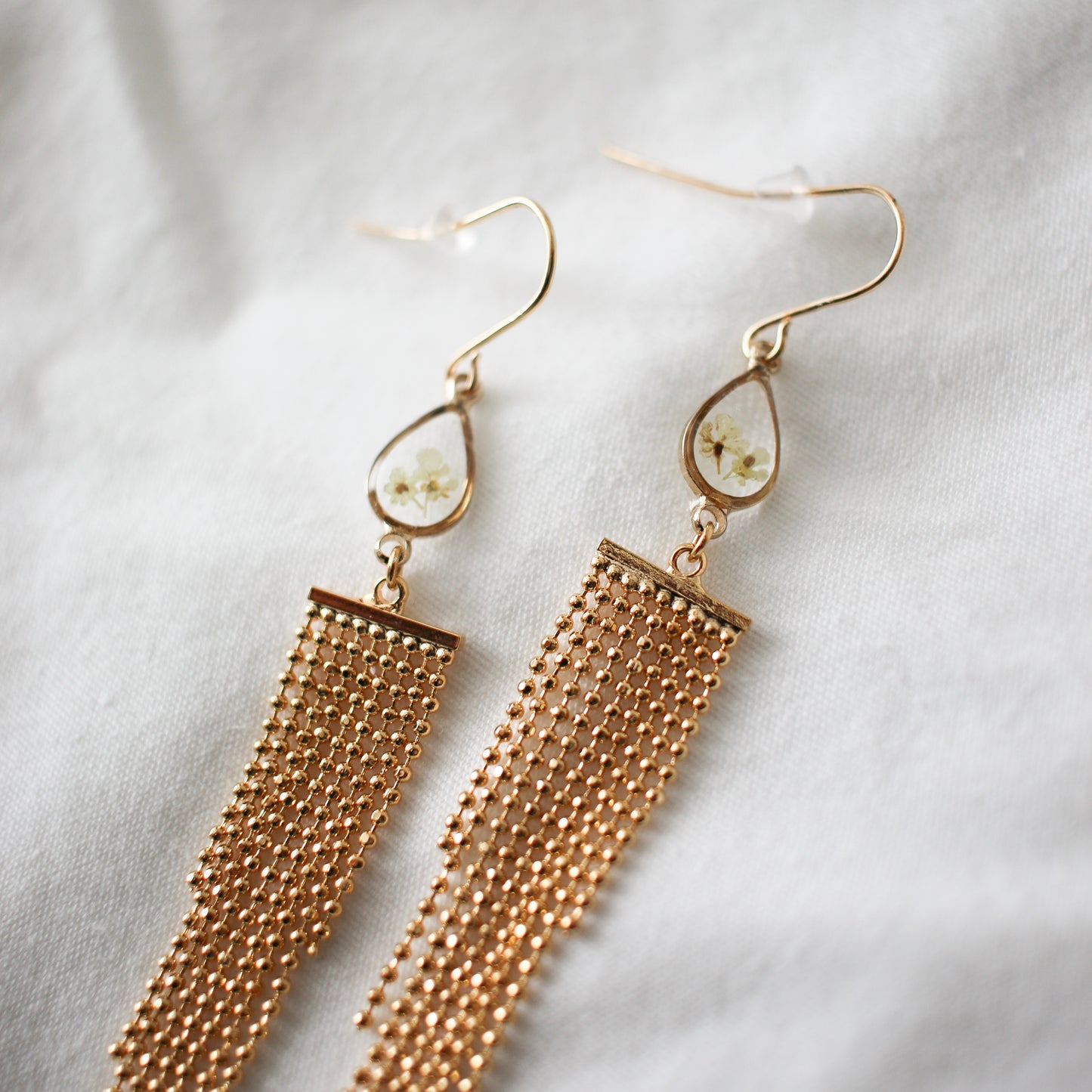 Raindrop Fringe Earrings