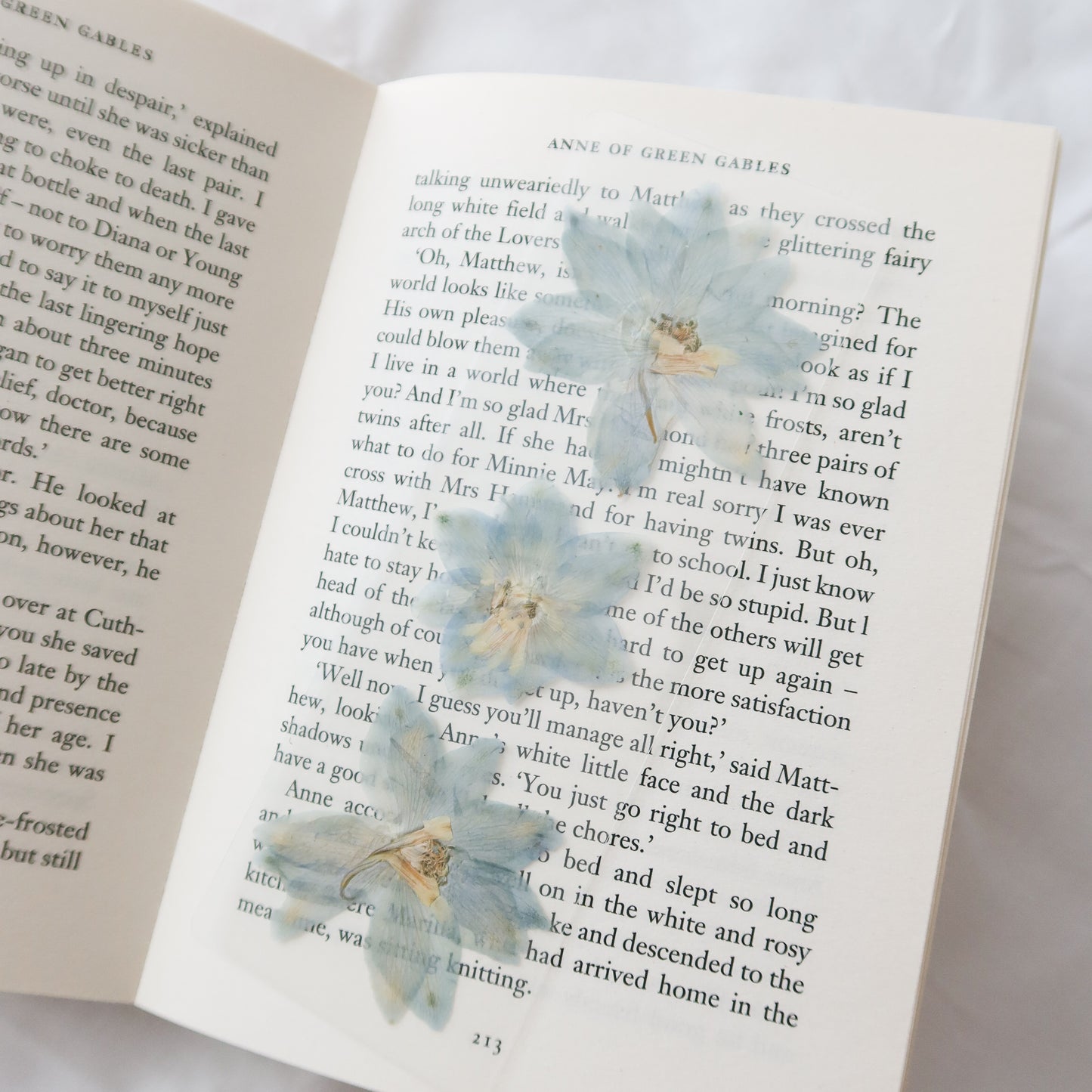 "Le Reve" Blue Larkspur Bookmark