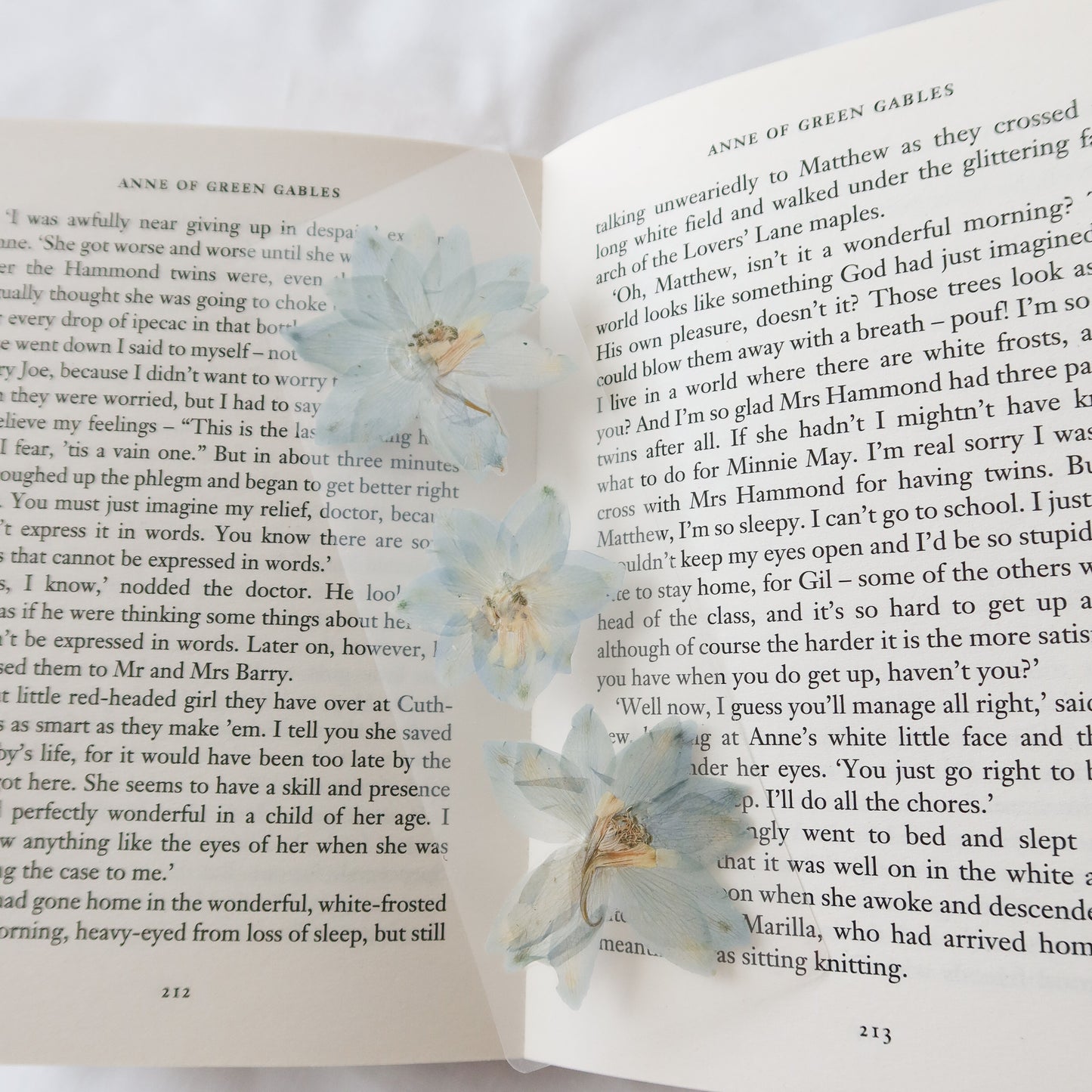 "Le Reve" Blue Larkspur Bookmark
