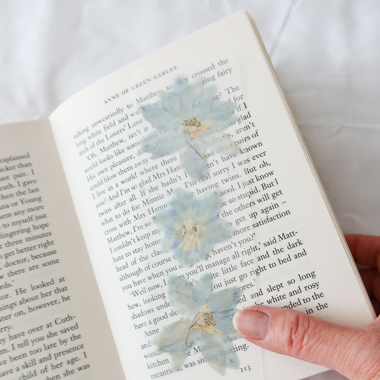 "Le Reve" Blue Larkspur Bookmark