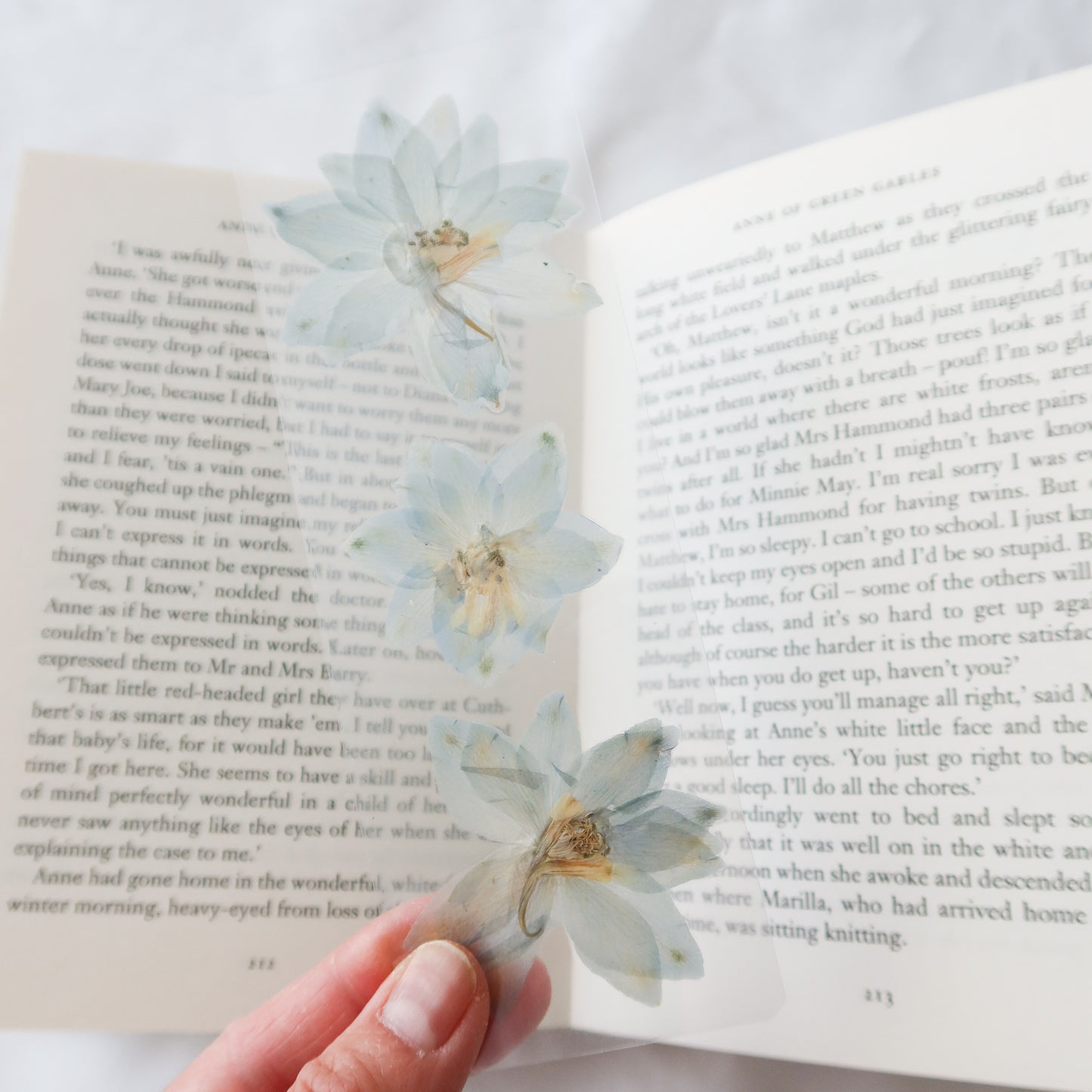 "Le Reve" Blue Larkspur Bookmark