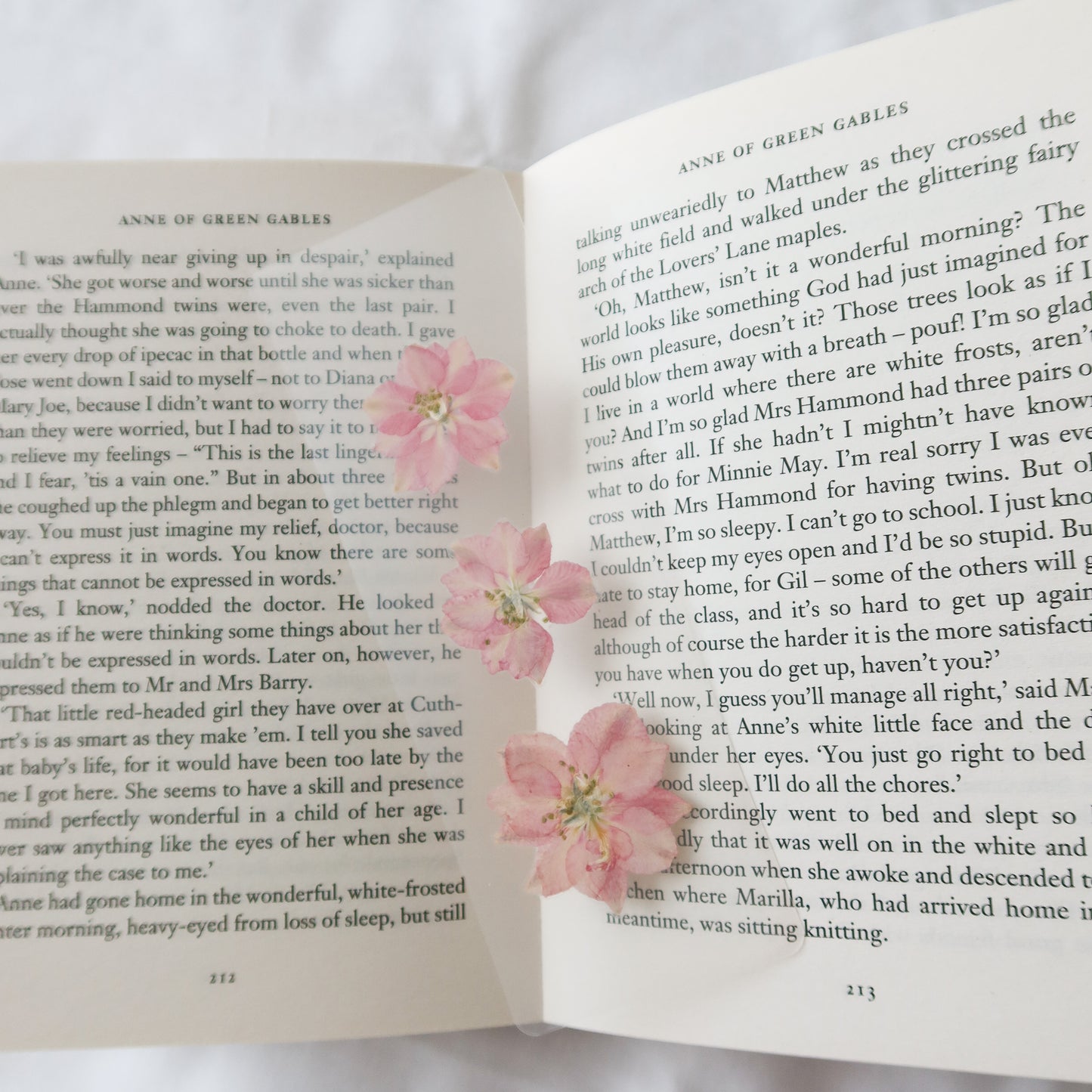 "Le Reve" Pink Larkspur Bookmark