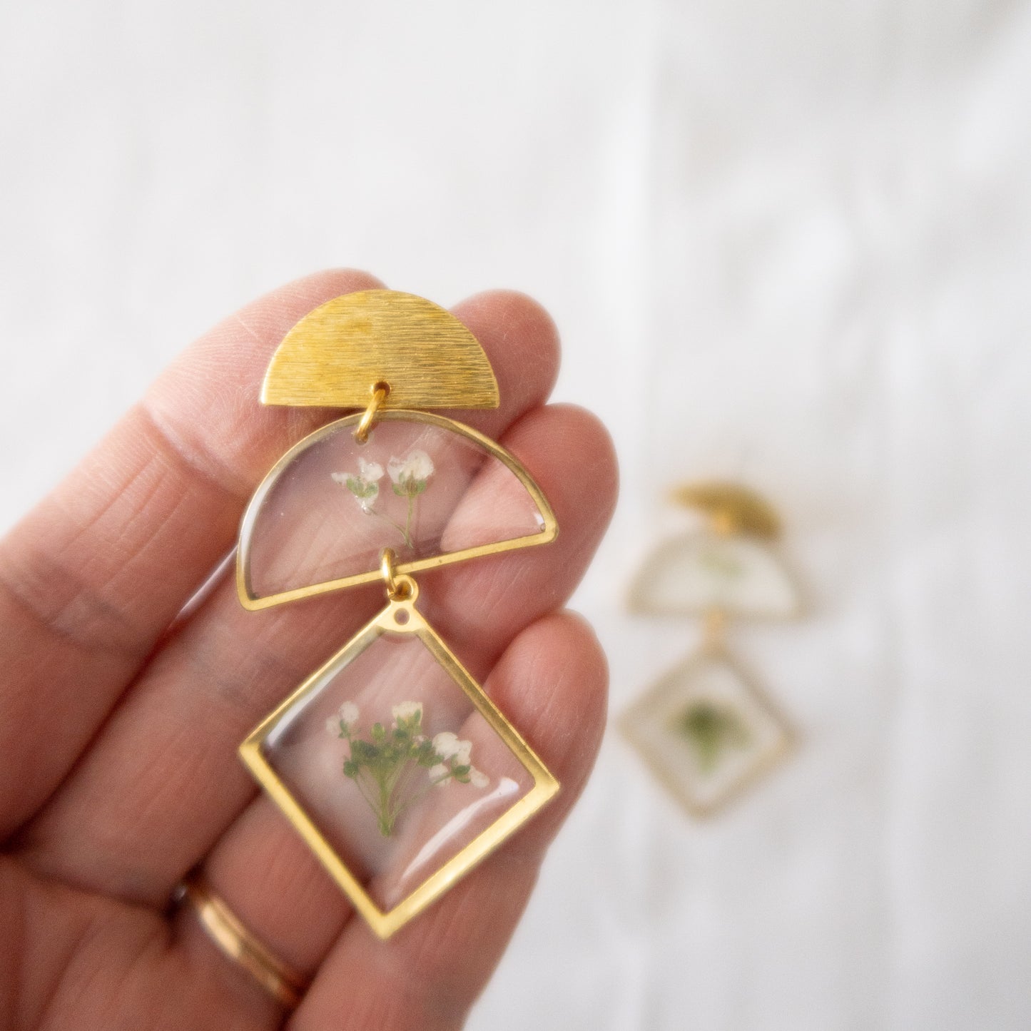 Alyssum Dangle Stud Earrings
