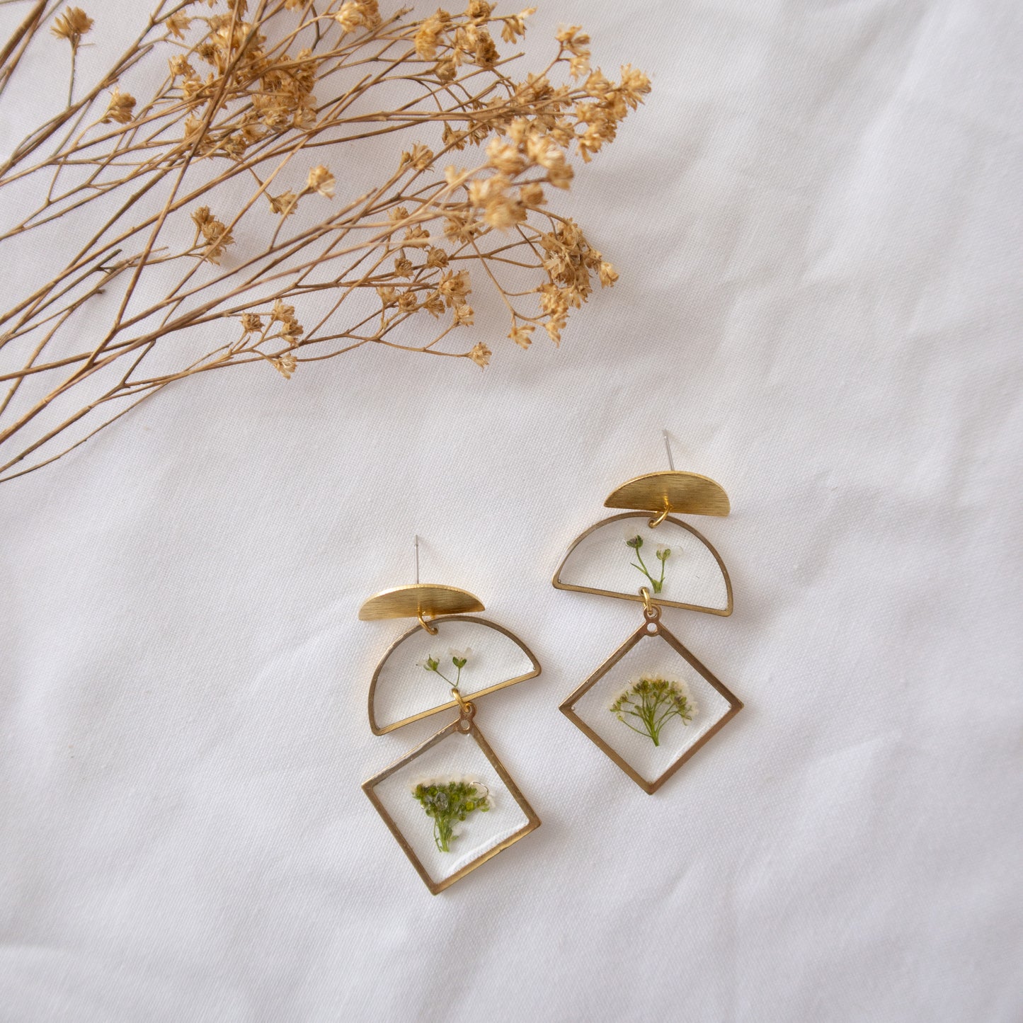 Alyssum Dangle Stud Earrings