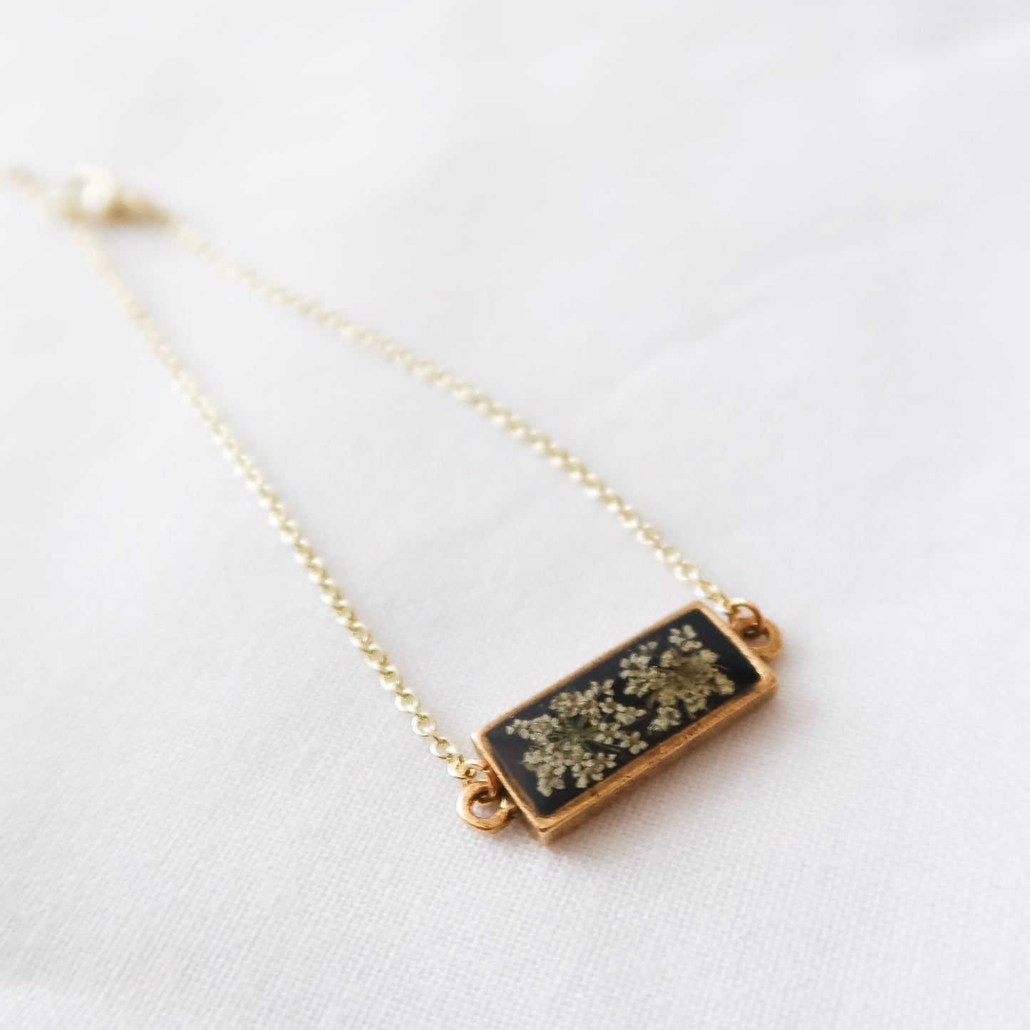 Starry Night Queen Anne's Lace Adjustable Bracelet