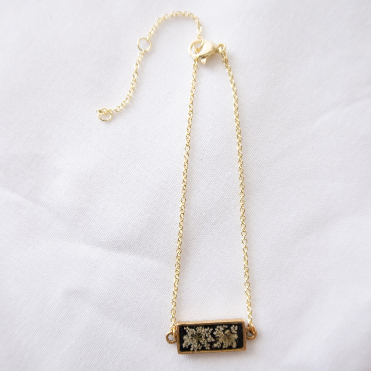 Starry Night Queen Anne's Lace Adjustable Bracelet