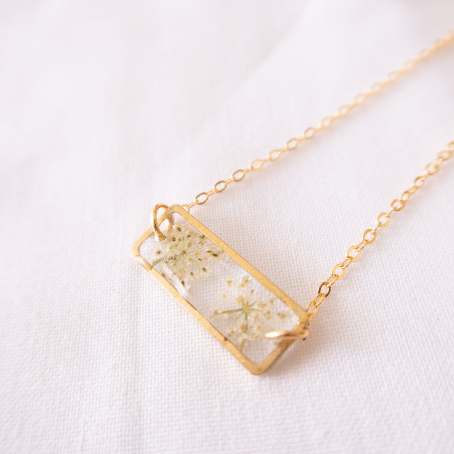 Everlasting Queen Anne's Lace Adjustable Bracelet