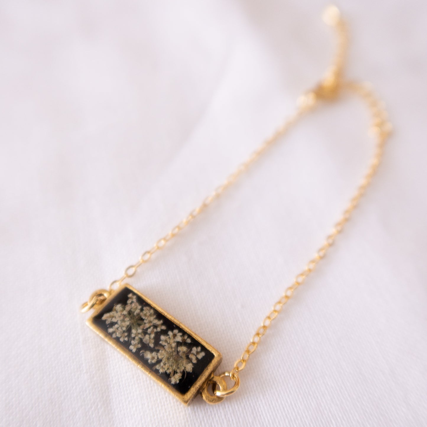 Starry Night Queen Anne's Lace Adjustable Bracelet