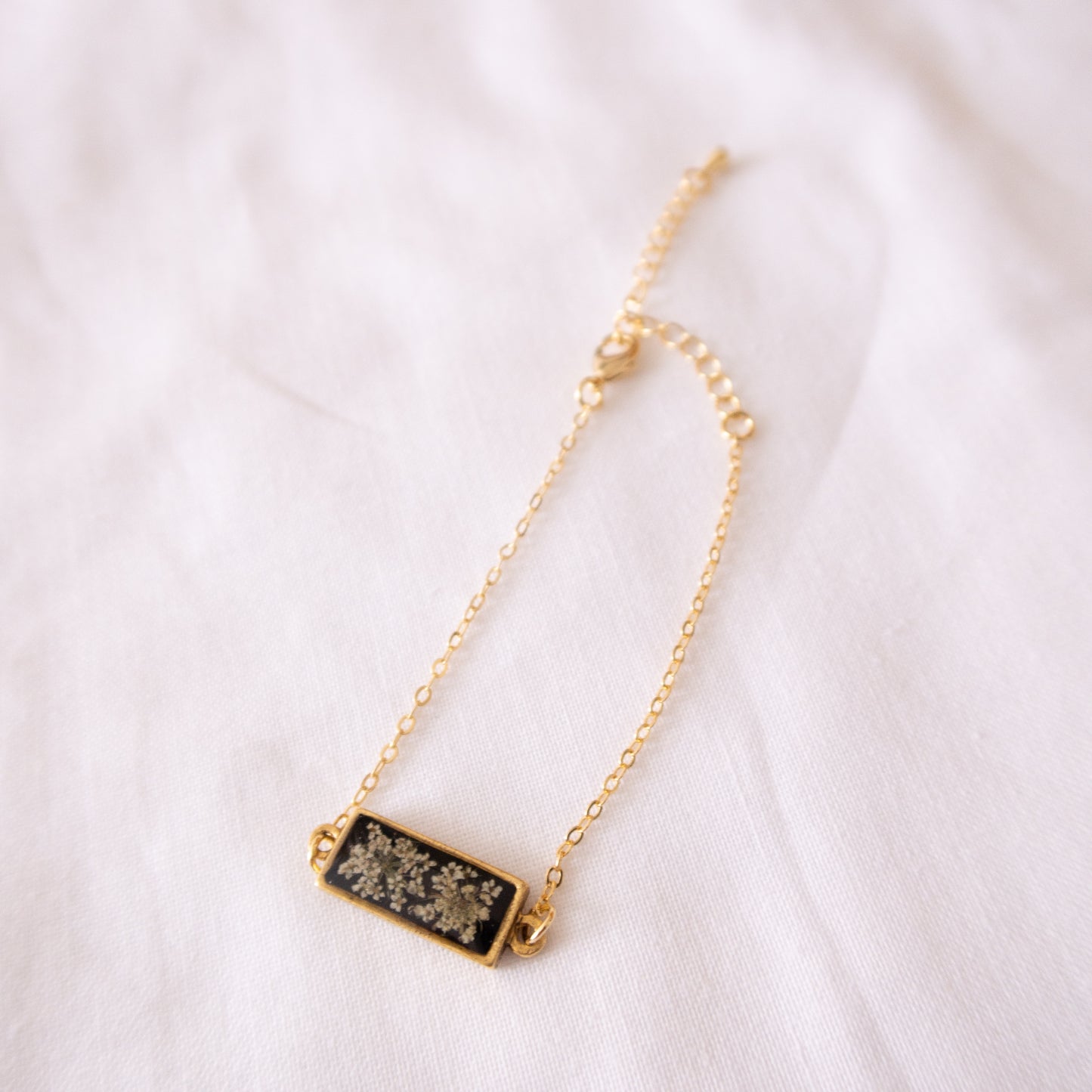 Starry Night Queen Anne's Lace Adjustable Bracelet
