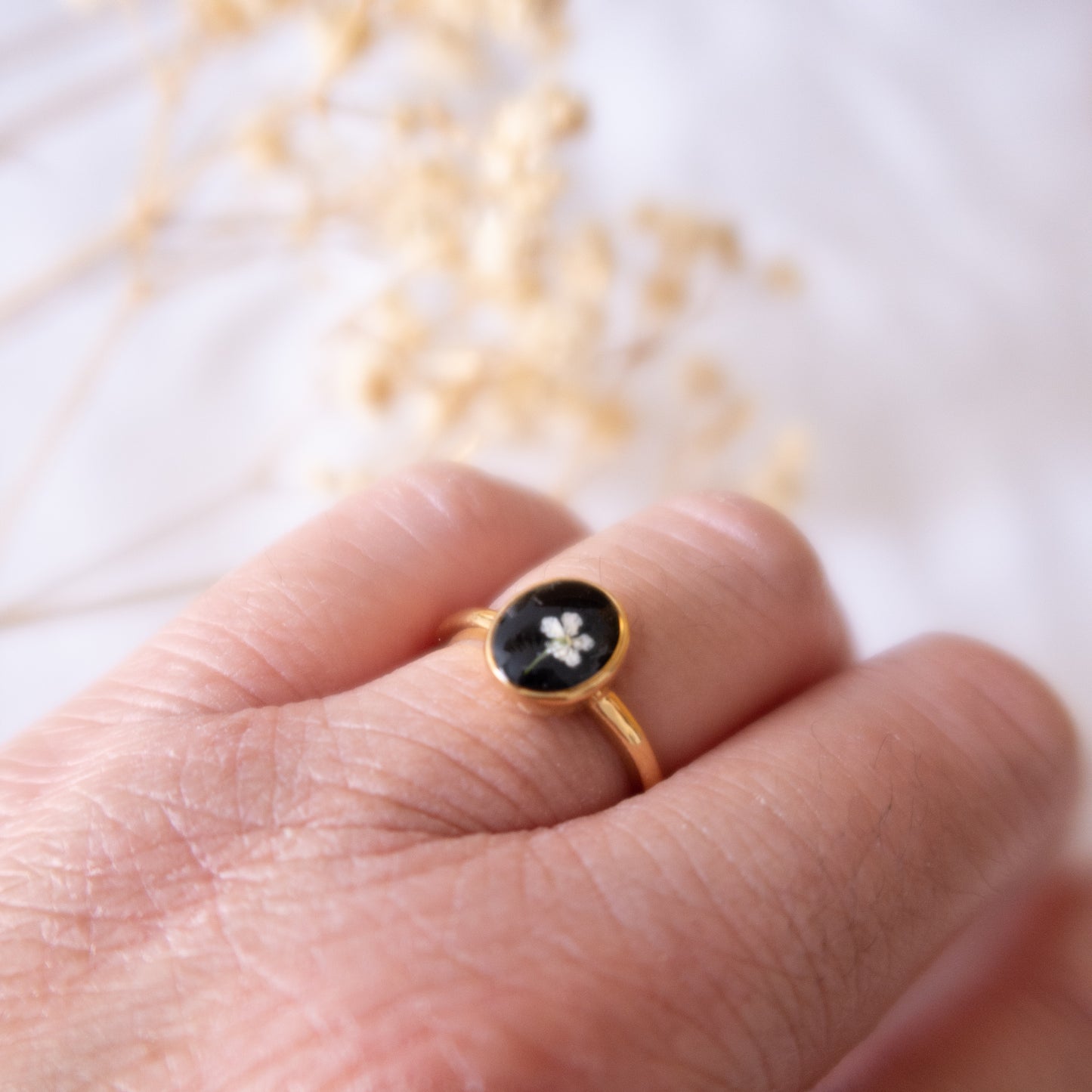 Starry Night Queen Annes Lace Ring