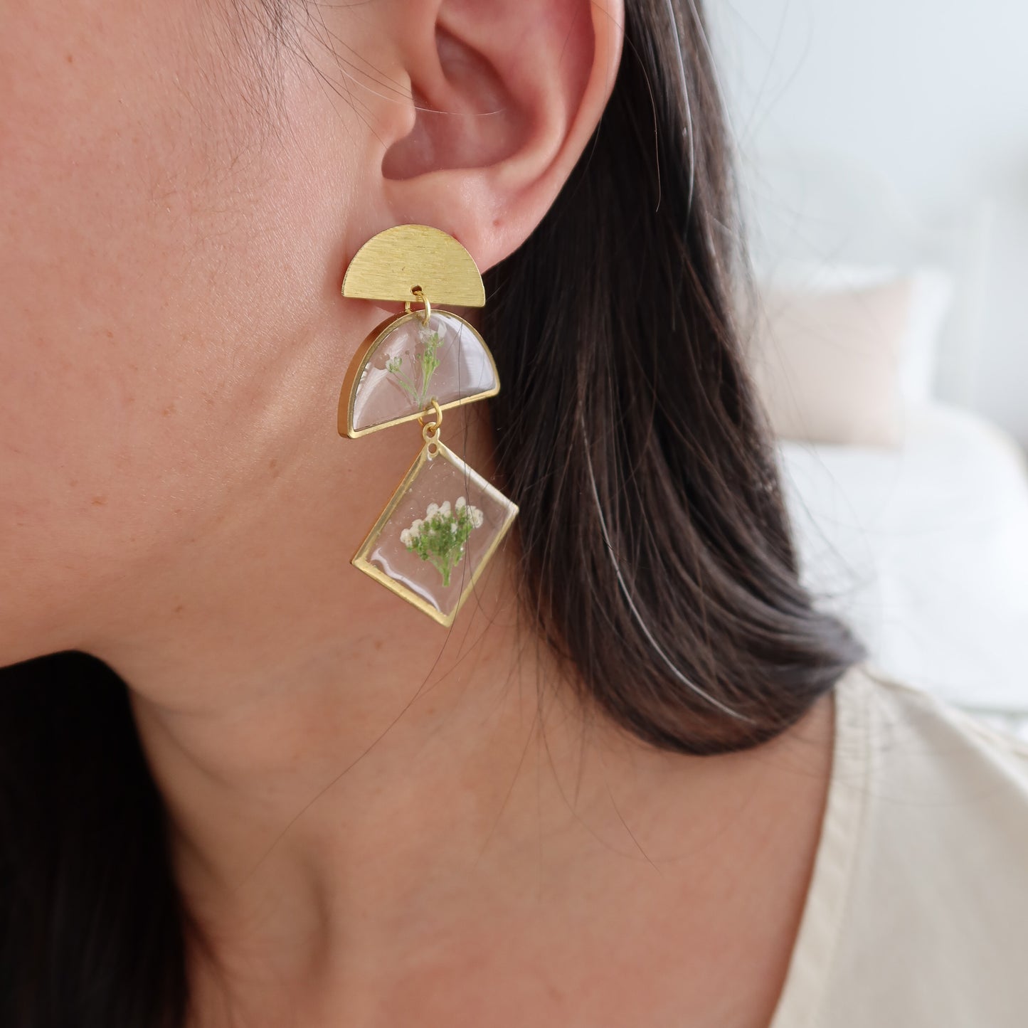 Alyssum Dangle Stud Earrings