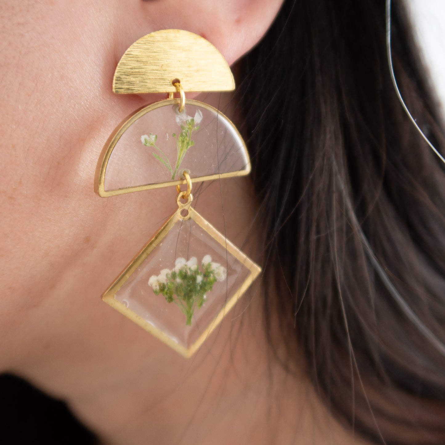 Alyssum Dangle Stud Earrings