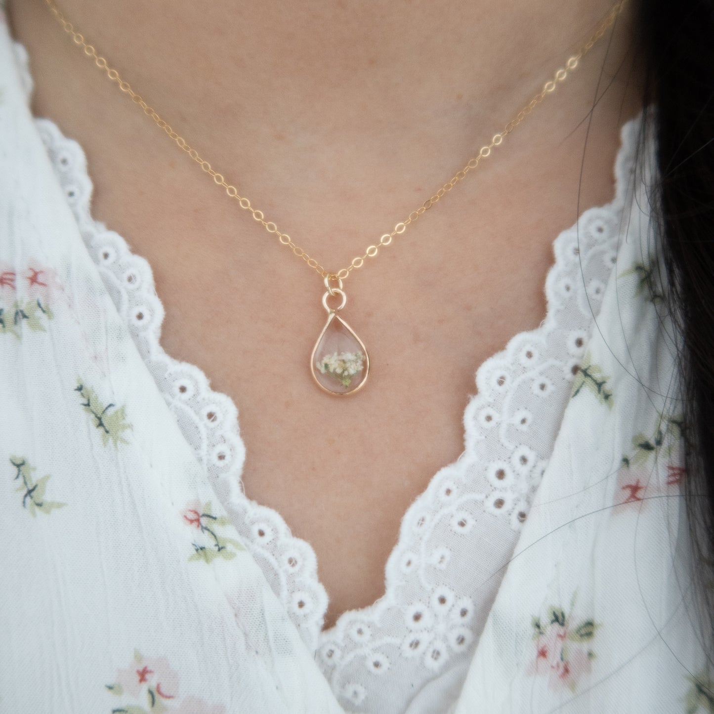 Simple Raindrop Necklace