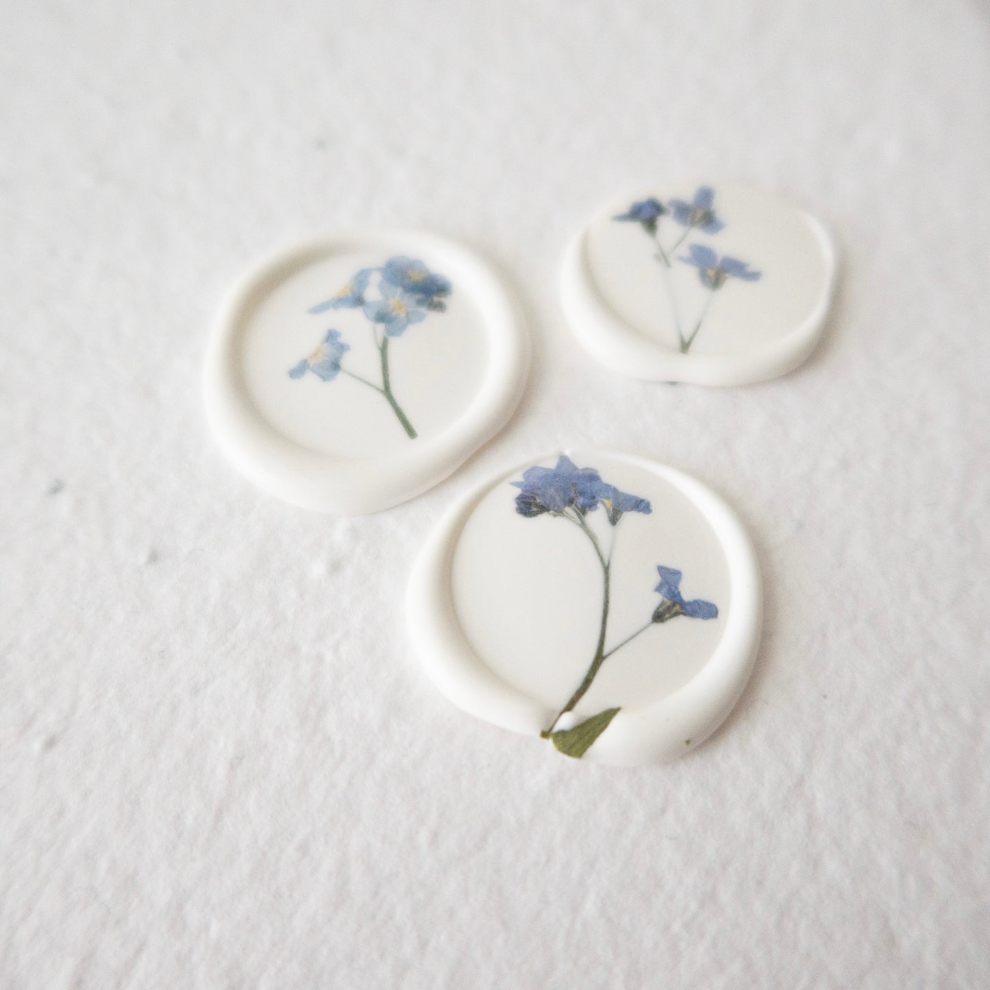 Pressed Forget Me Not Wax Seal